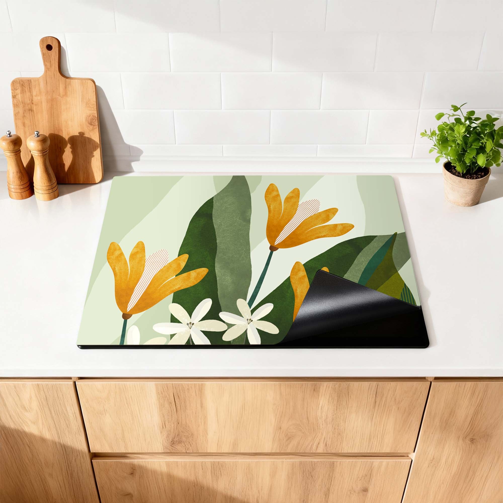 Golden Petals - Inductie Beschermer