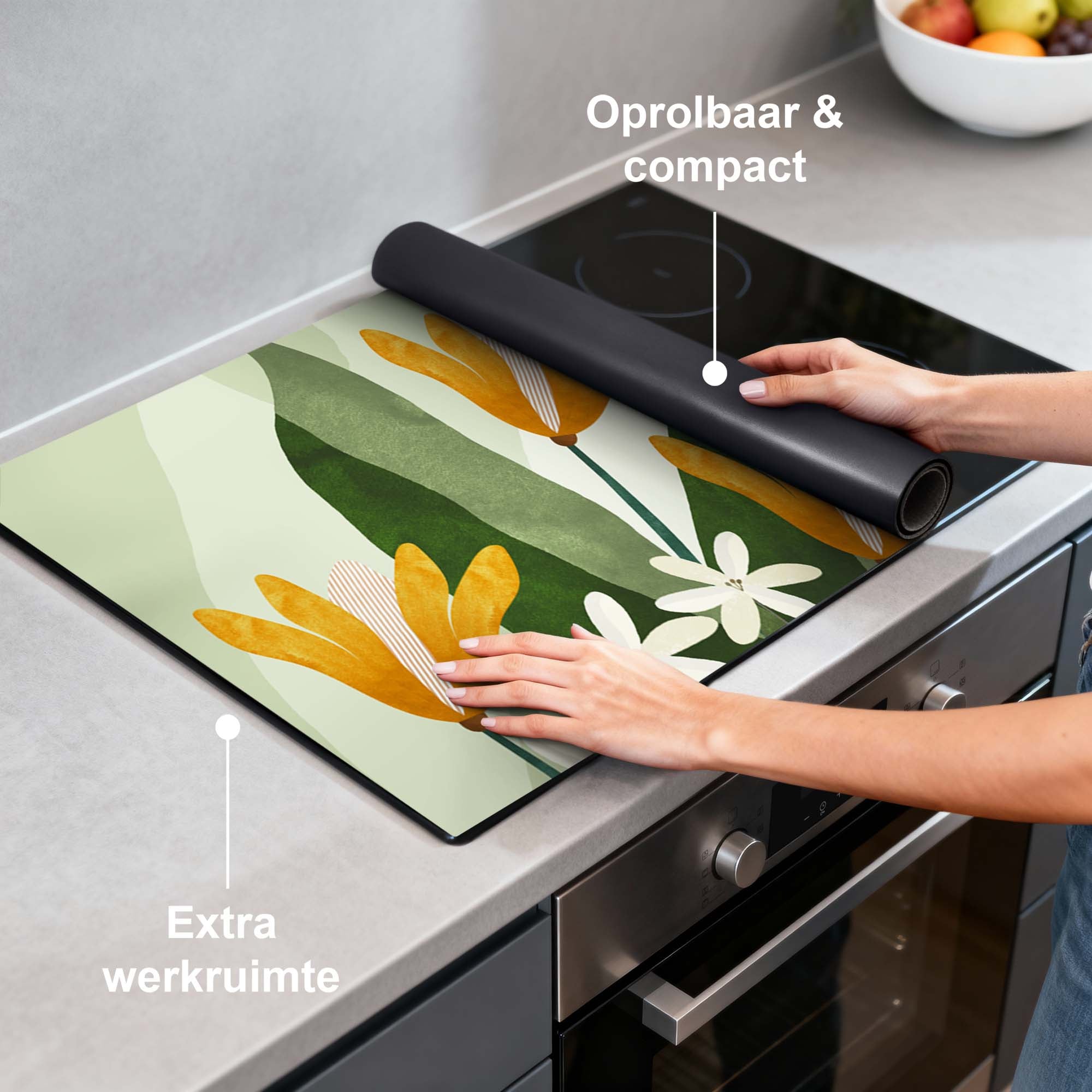 Golden Petals - Inductie Beschermer