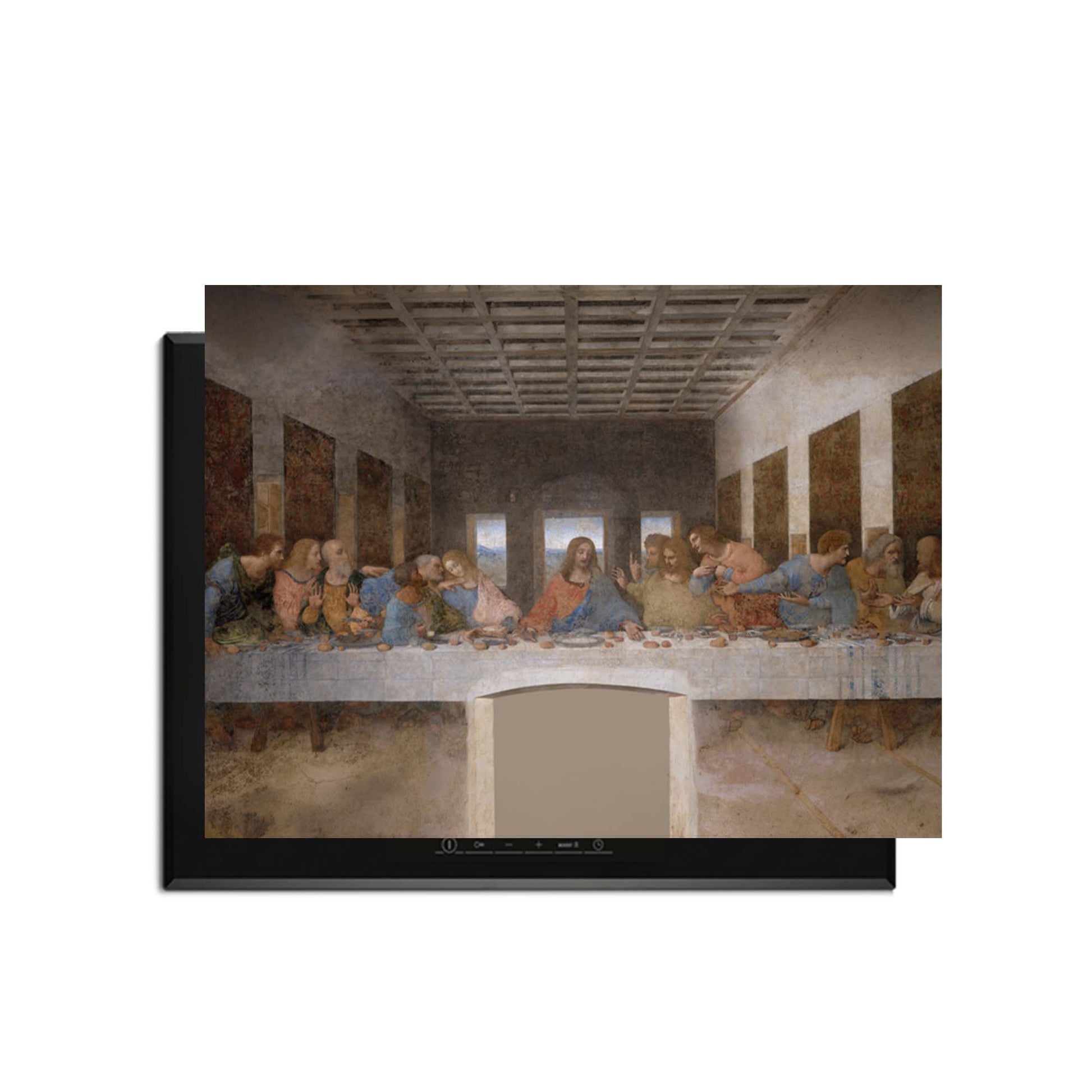 Laatste avondmaal – Inductie Beschermer met klassiek meesterwerk van Leonardo da Vinci op inductiebeschermer in keuken