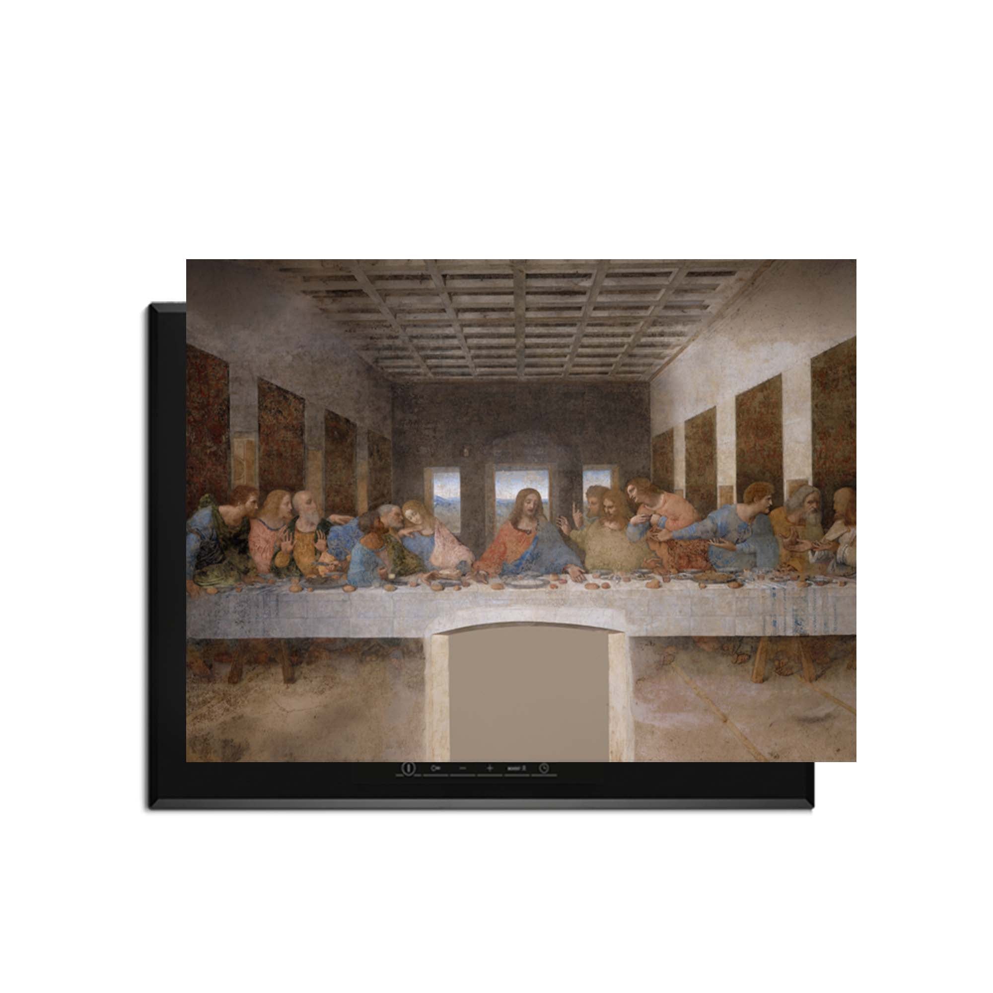 Laatste avondmaal – Inductie Beschermer met klassiek meesterwerk van Leonardo da Vinci op inductiebeschermer in keuken