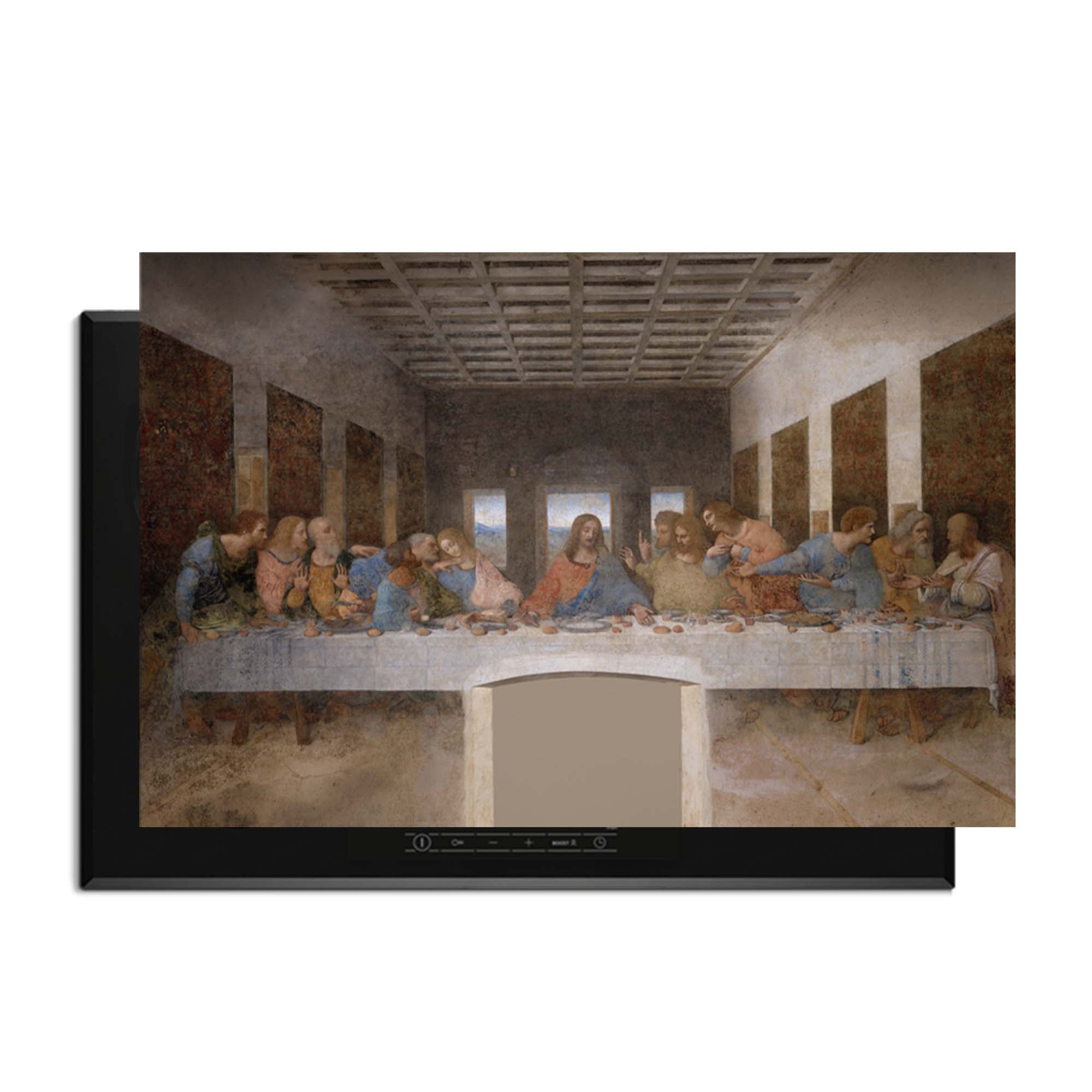 Laatste avondmaal – Inductie Beschermer met klassiek meesterwerk design voor elegante keukens