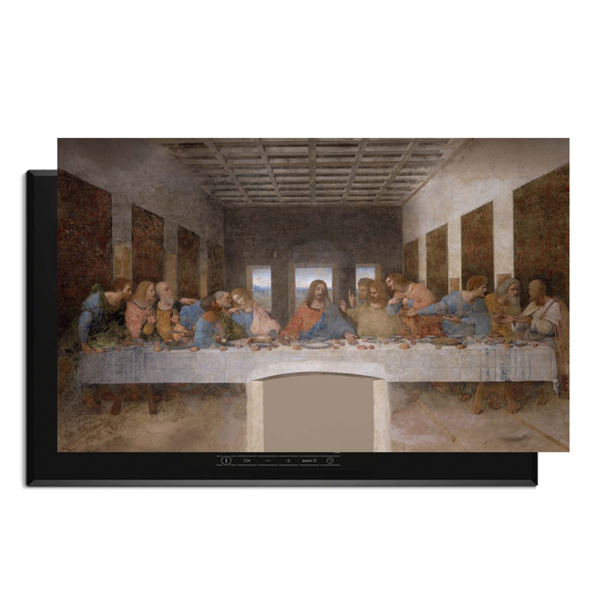 Laatste avondmaal – Inductie Beschermer met klassiek meesterwerk design voor keuken stijl en bescherming.