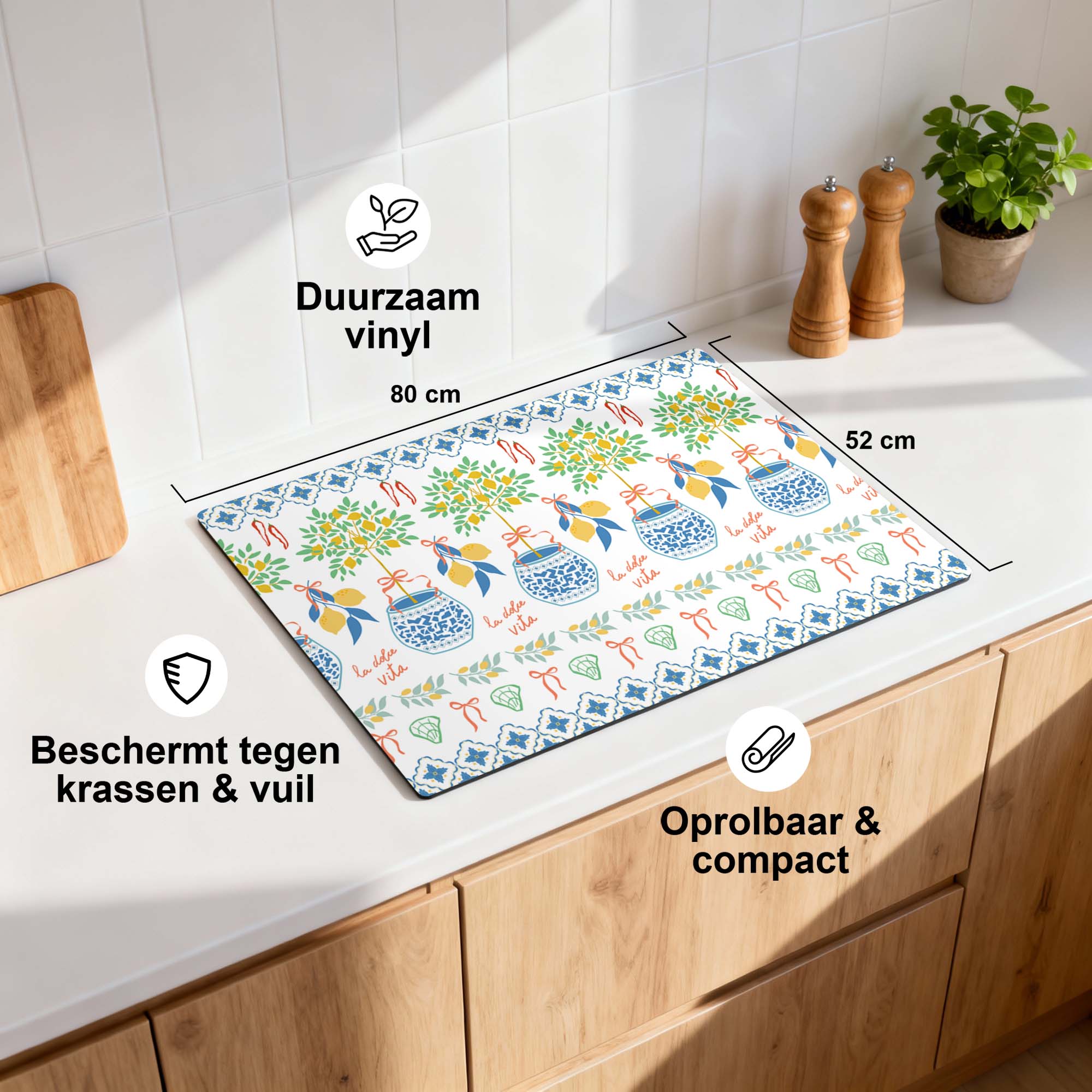 Lemon Rows - Inductie Beschermer