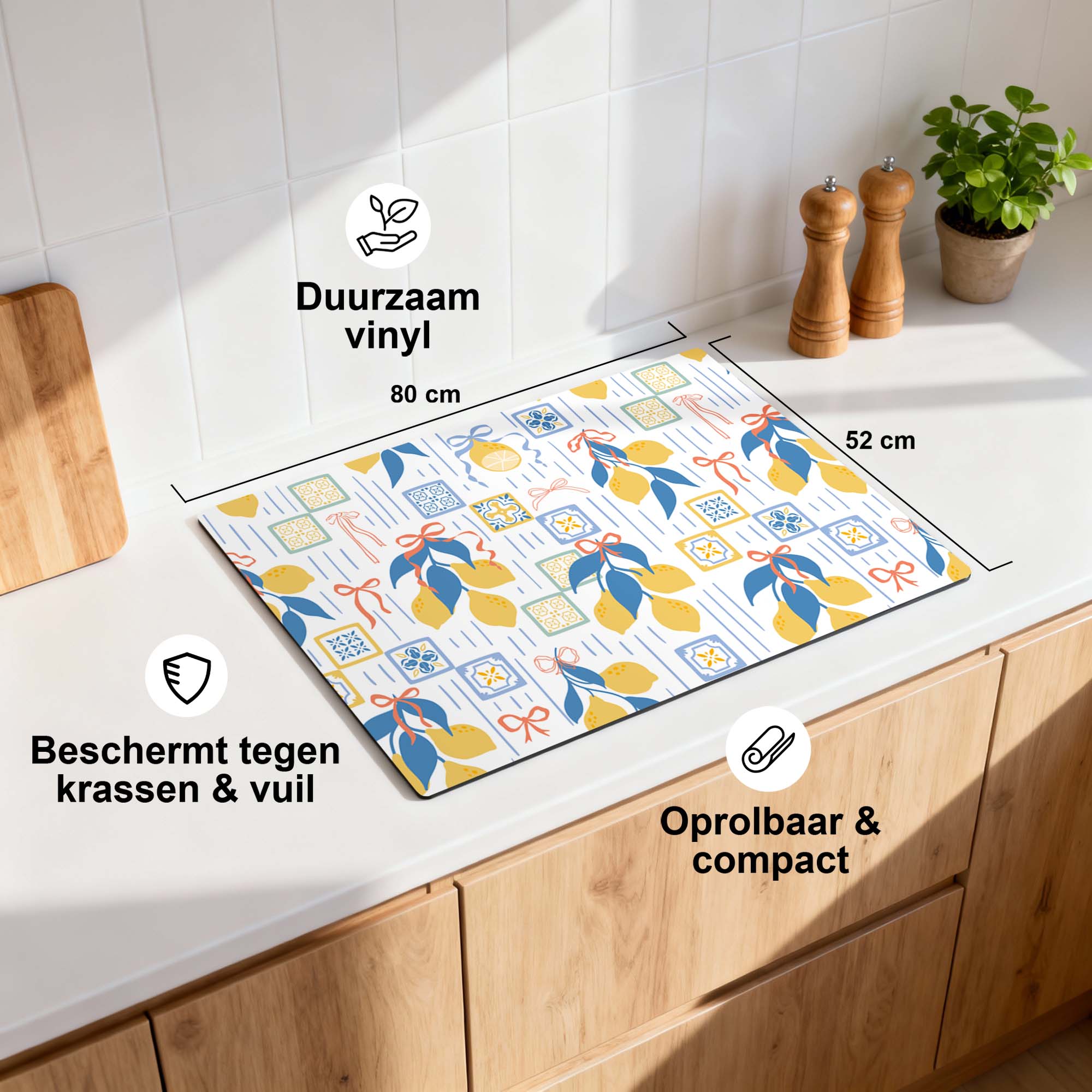 Lemon Tiles - Inductie Beschermer