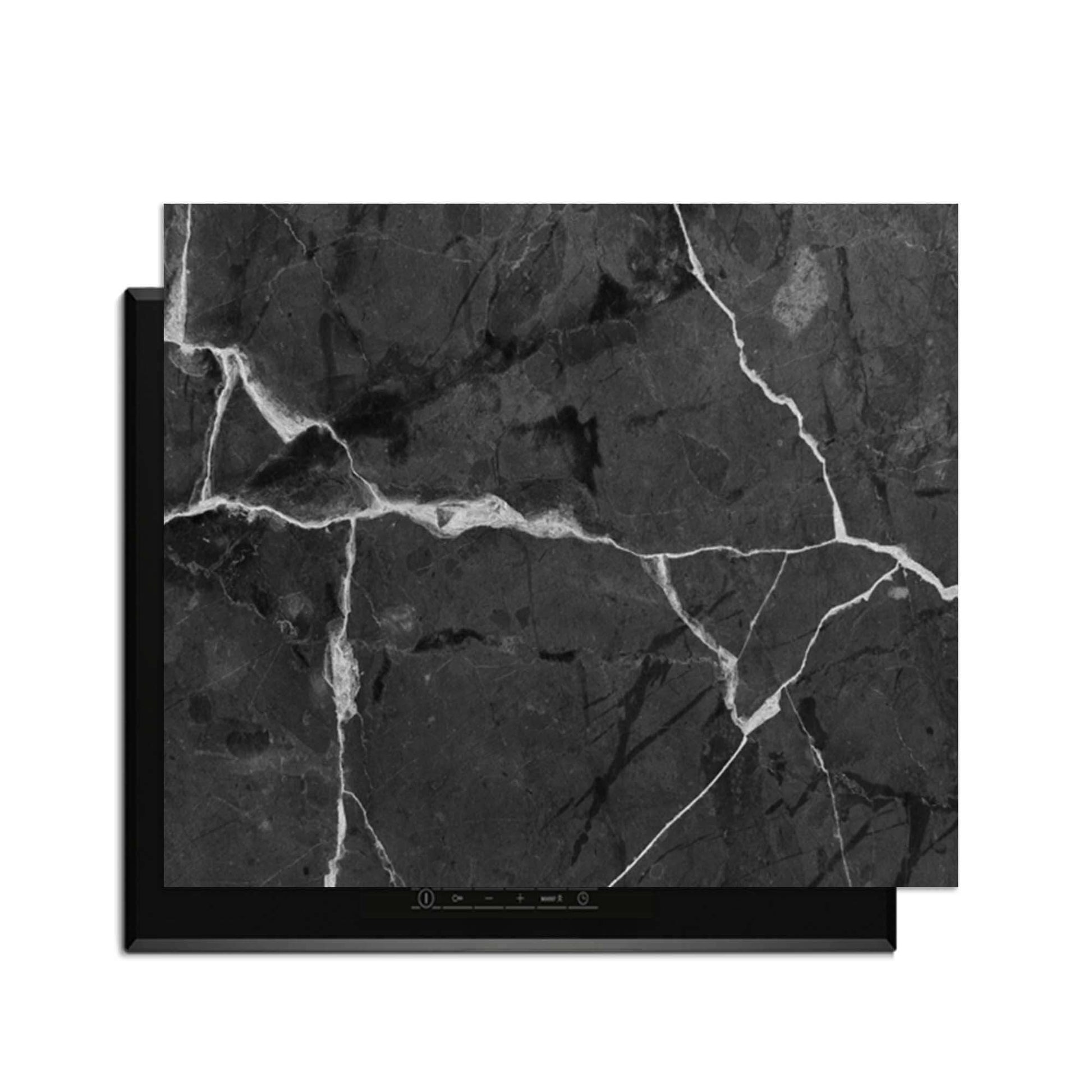 Marble Charcoal - Inductie Beschermer voor bescherming en stijl in de keuken.