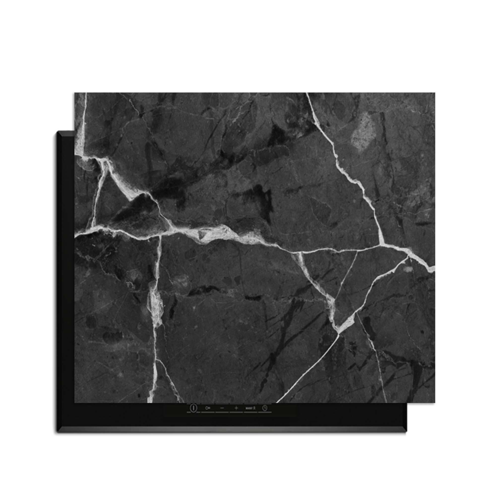 Marble Charcoal - Inductie Beschermer voor bescherming en stijl in de keuken.