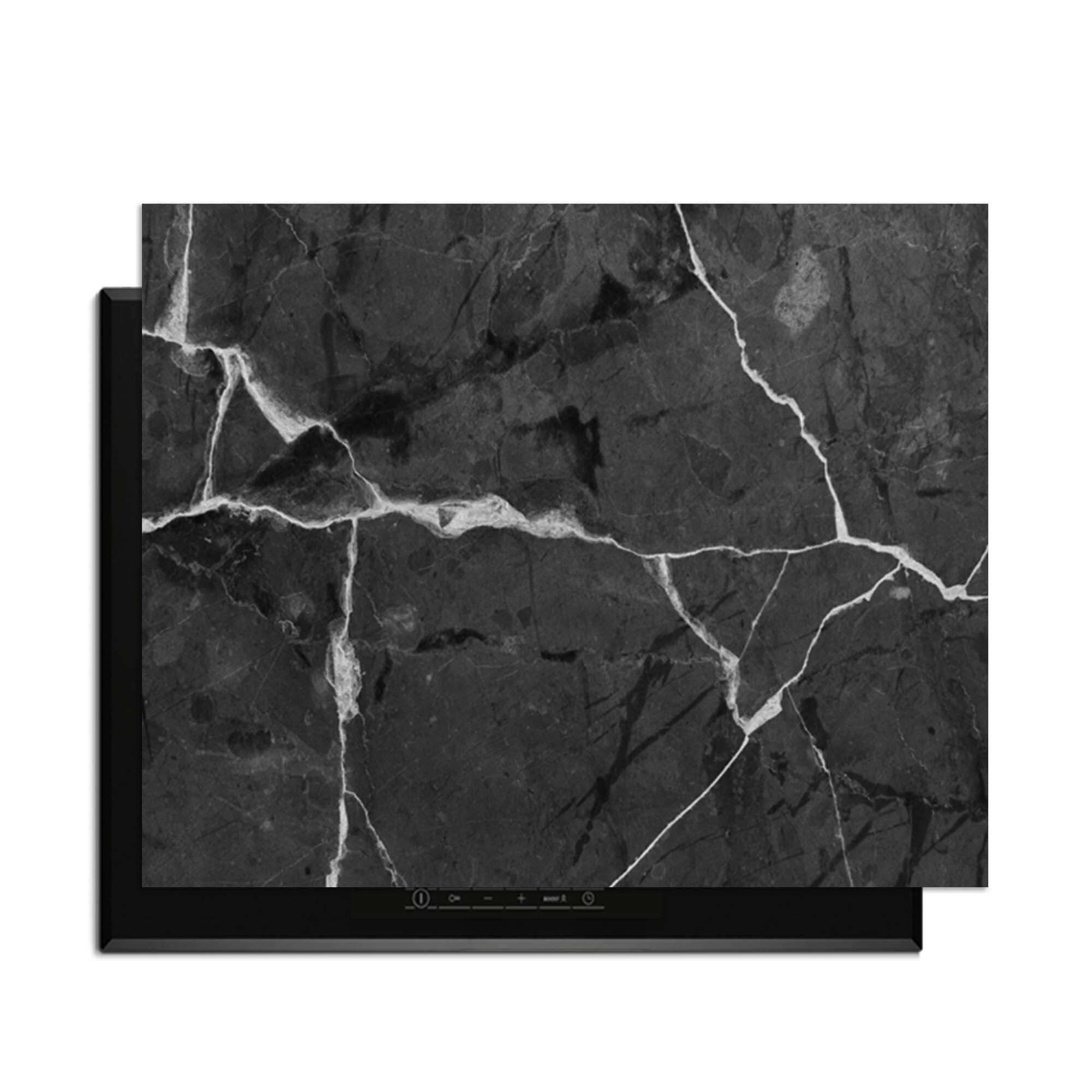 Marble Charcoal - Inductie Beschermer voor het beschermen van inductieplaten met een stijlvol design.