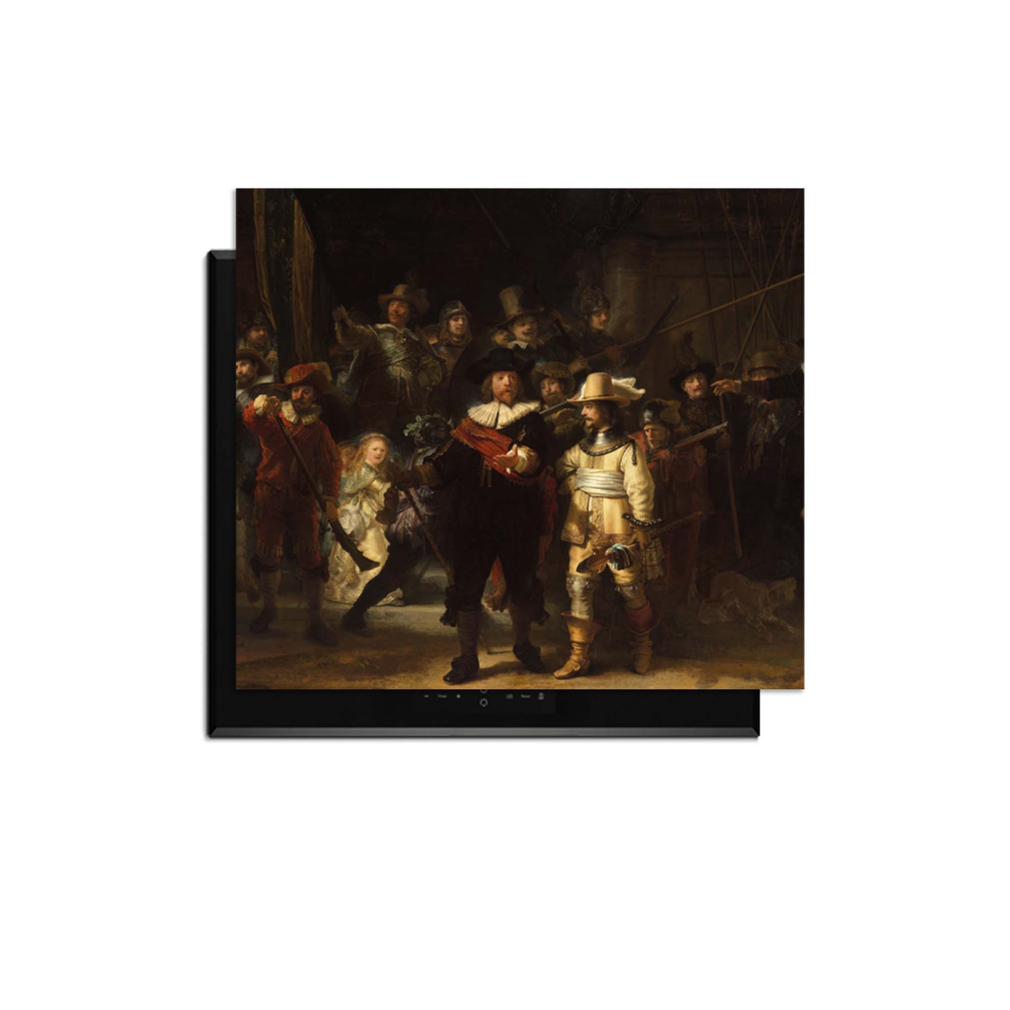 Nachtwacht– Inductie Beschermer met het meesterwerk De Nachtwacht voor een krachtige en historische keukenaankleding.