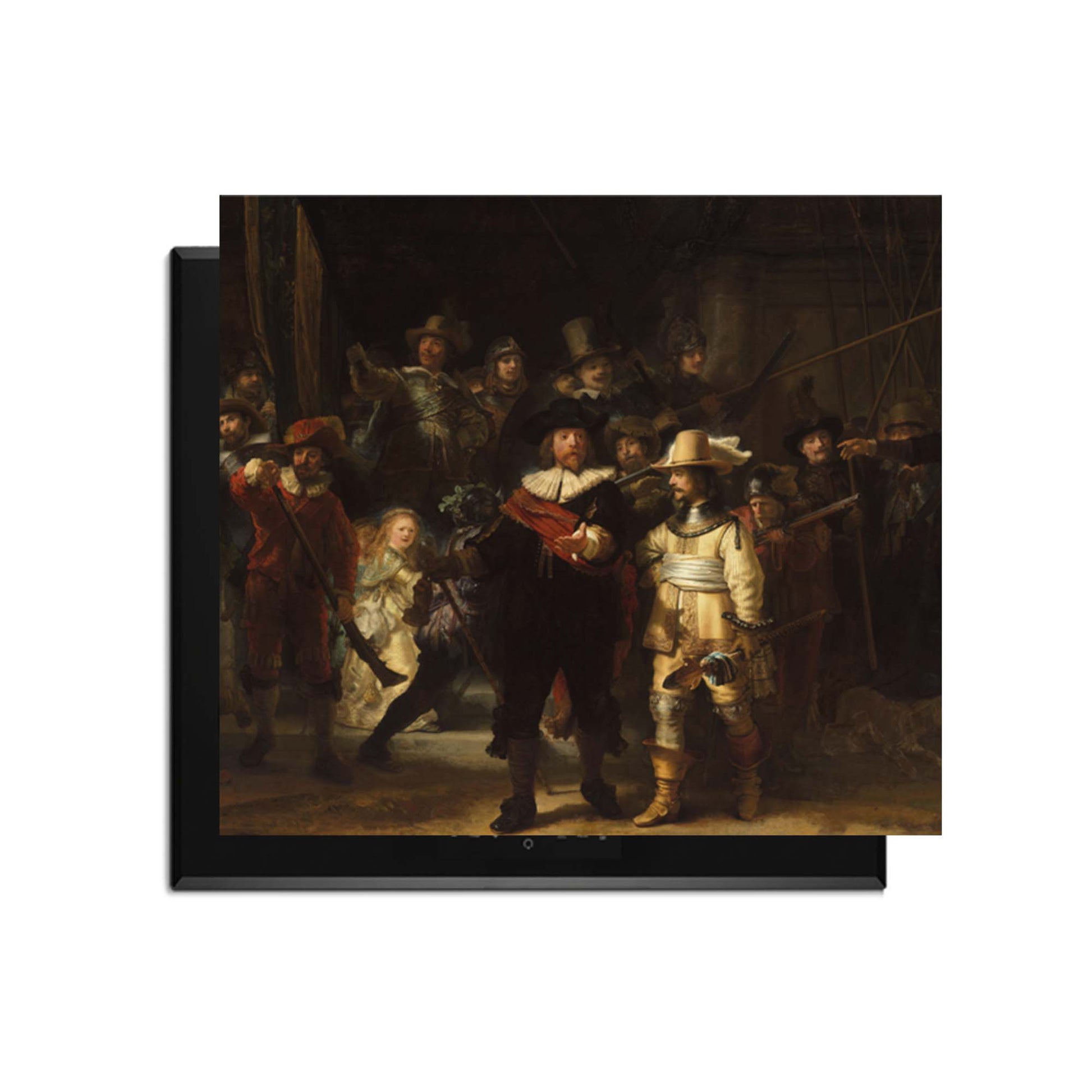 Nachtwacht– Inductie Beschermer met het meesterwerk De Nachtwacht voor een historische keukenstijl.