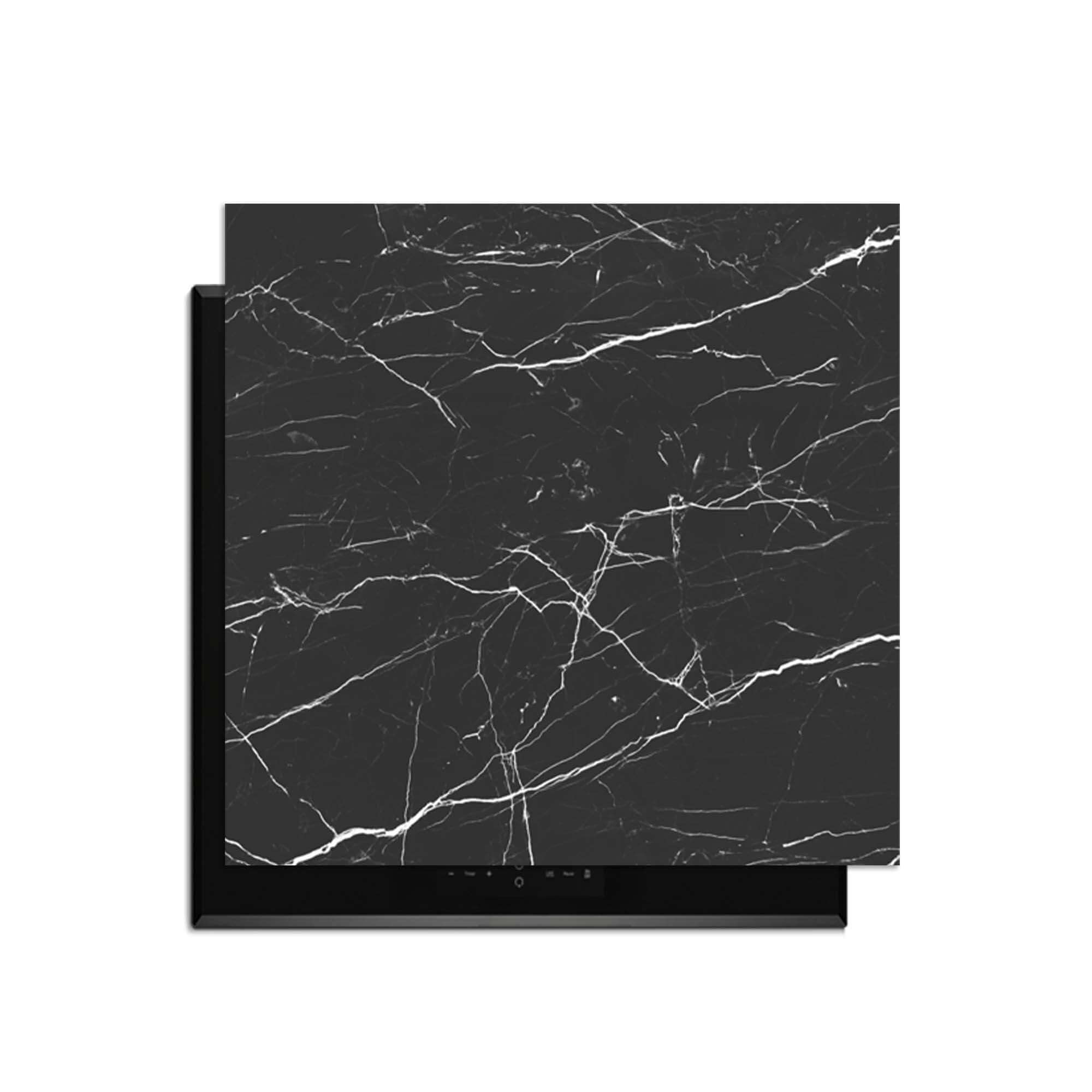 Obsidian Marble - Inductie Beschermer met elegant marmerontwerp voor inductiekookplaten