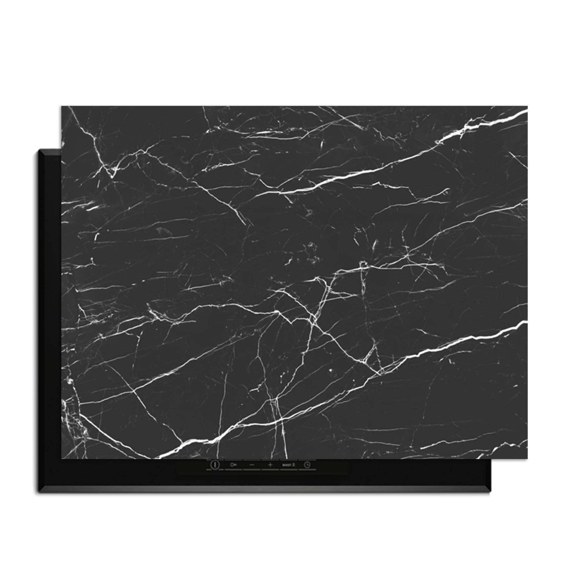 Obsidian Marble - Inductie Beschermer voor inductiekookplaat met elegant marmerontwerp.