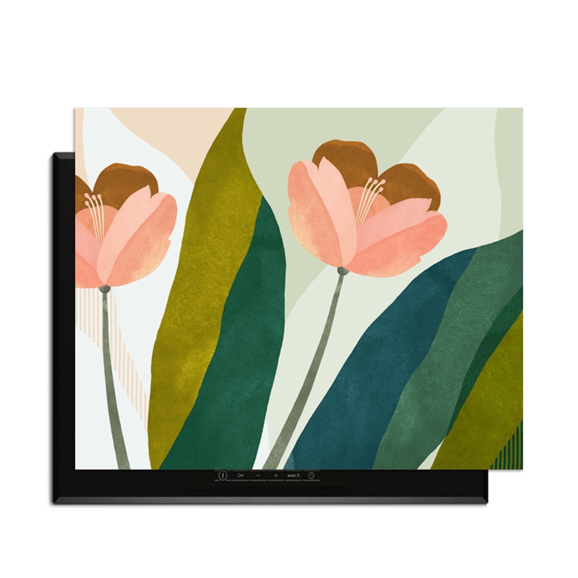 Peach Blooms - Inductie Beschermer