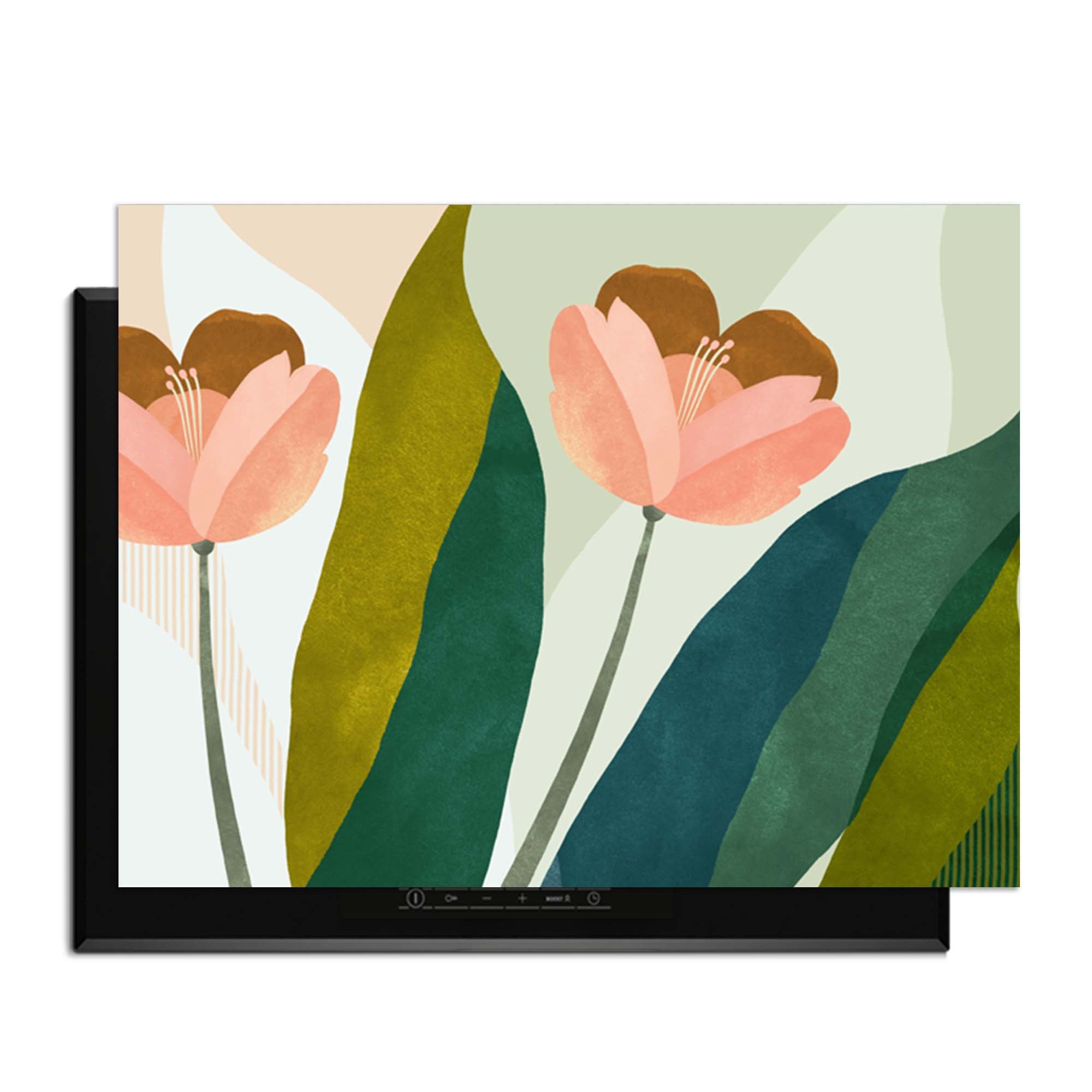 Peach Blooms - Inductie Beschermer