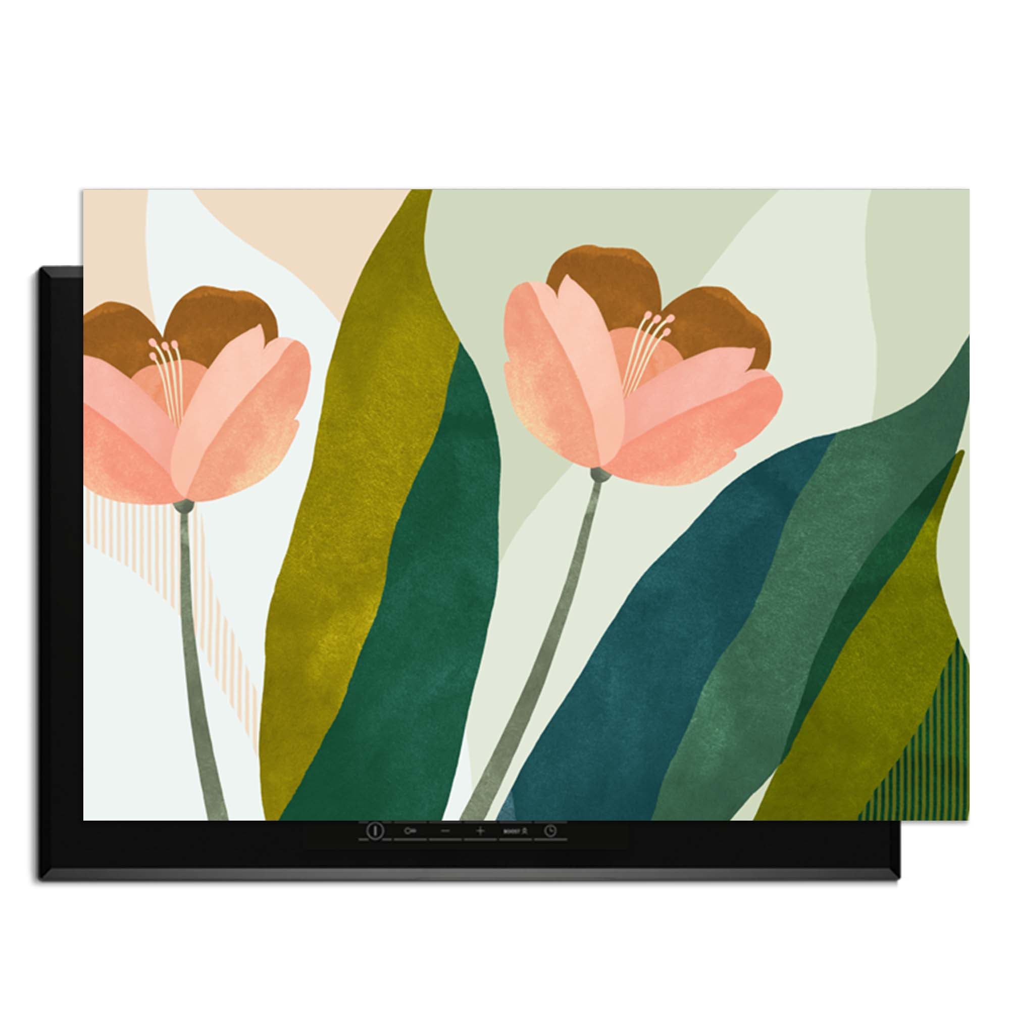 Peach Blooms - Inductie Beschermer