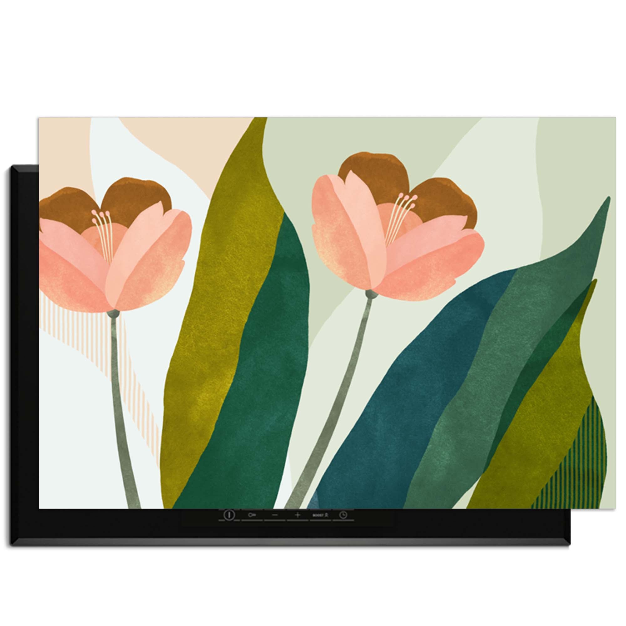 Peach Blooms - Inductie Beschermer