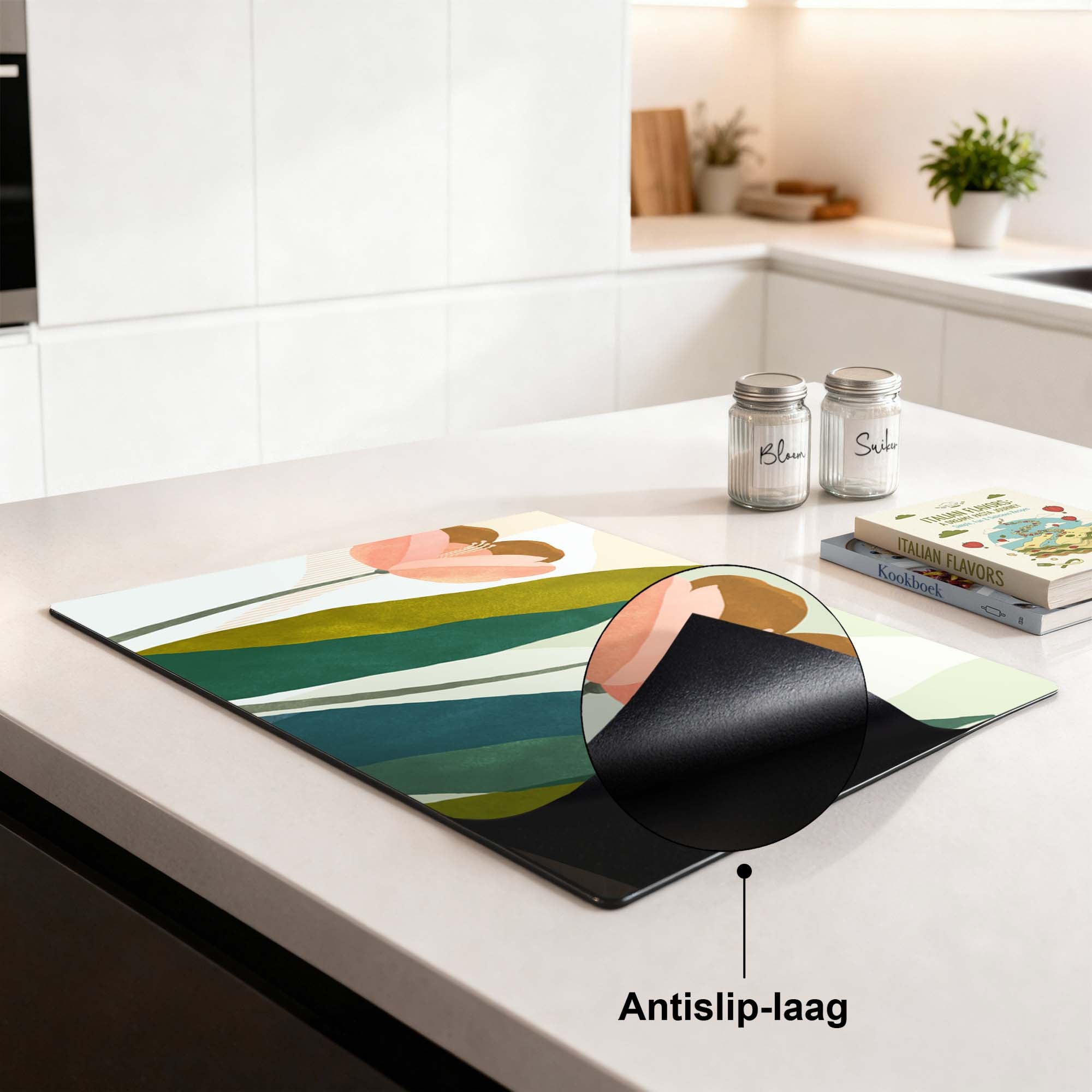 Peach Blooms - Inductie Beschermer