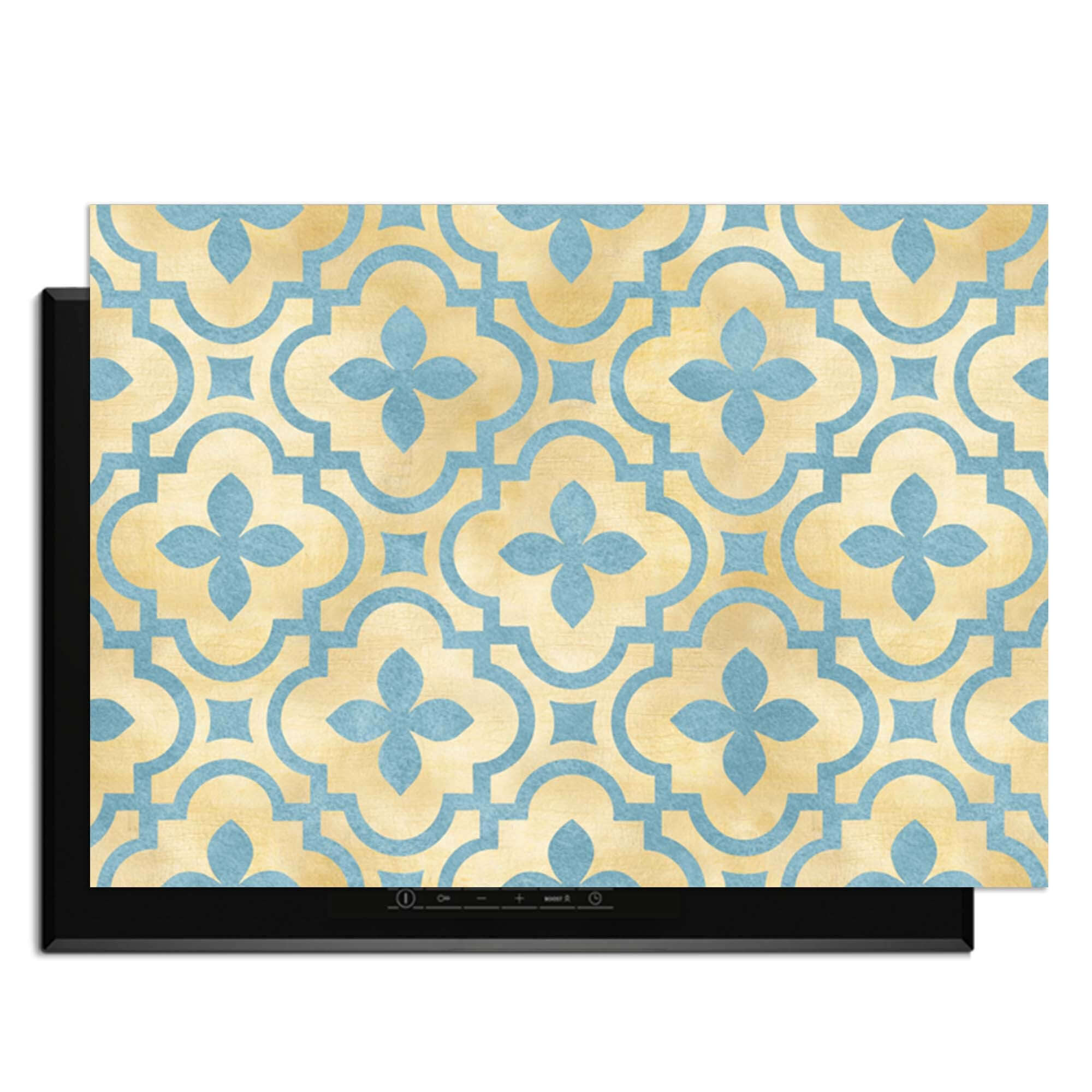 Soft Azure Blossom - Inductie Beschermer