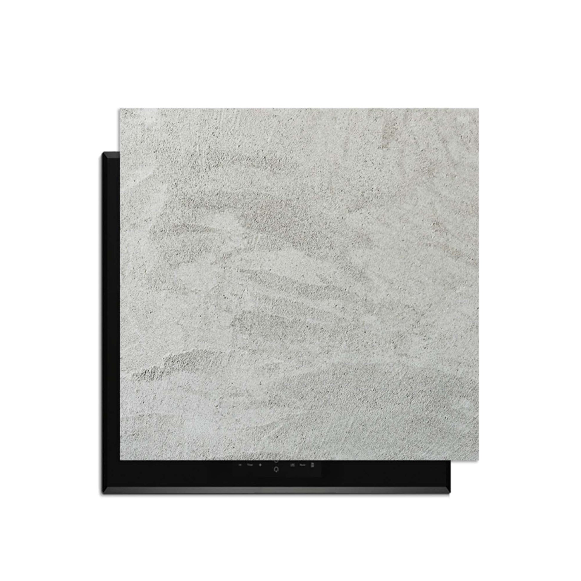 Soft Concrete Finish – Inductie Beschermer met moderne, minimalistische uitstraling in keuken.