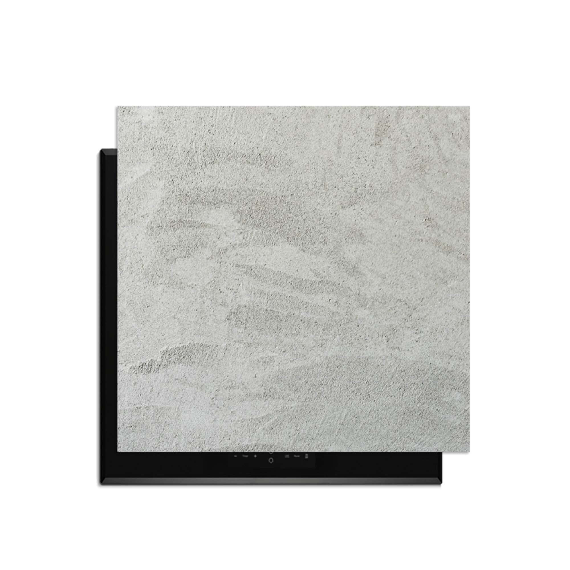 Soft Concrete Finish – Inductie Beschermer met moderne, minimalistische uitstraling in keuken.