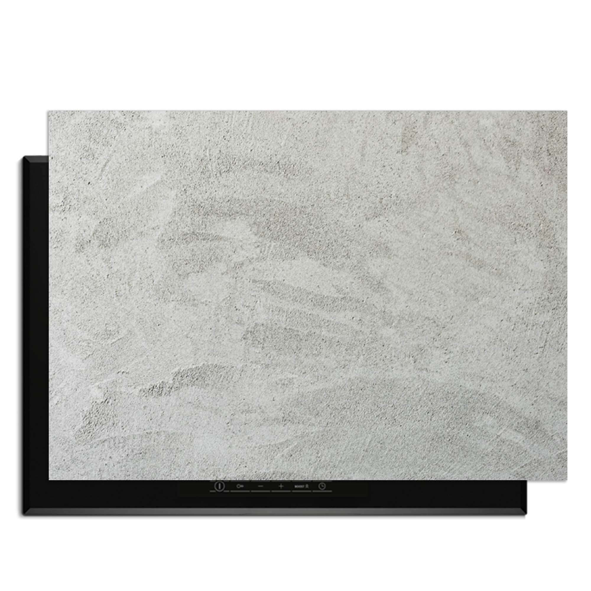 Soft Concrete Finish – Inductie Beschermer met moderne betonlook voor elegante keukens.