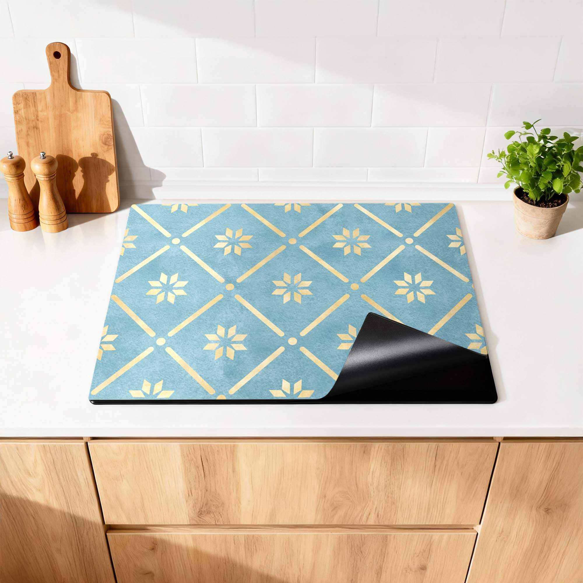 Starline Blue Tile - Inductie Beschermer