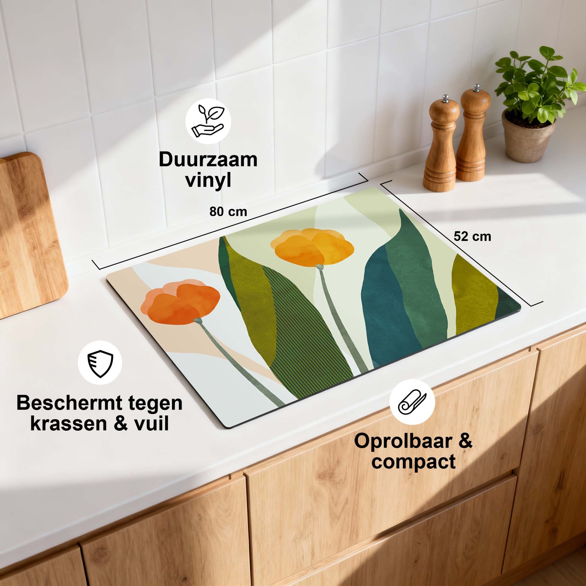 Sunset Blooms - Inductie Beschermer