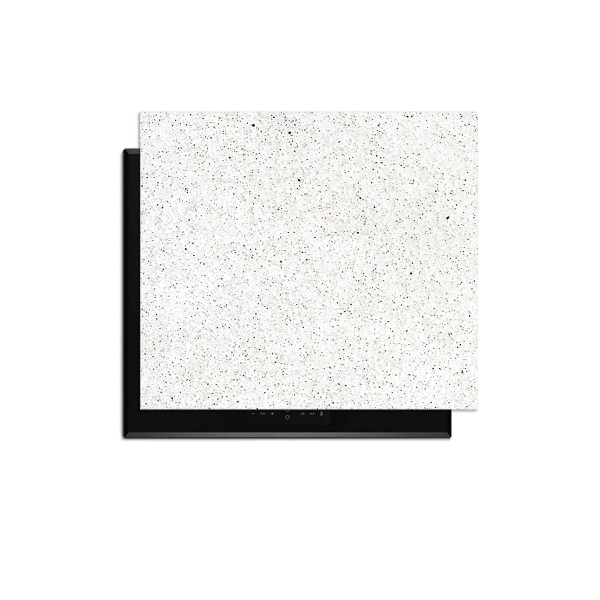 Terrazzo - Inductie Beschermer op een inductiekookplaat, beschermt tegen krassen en vlekken.