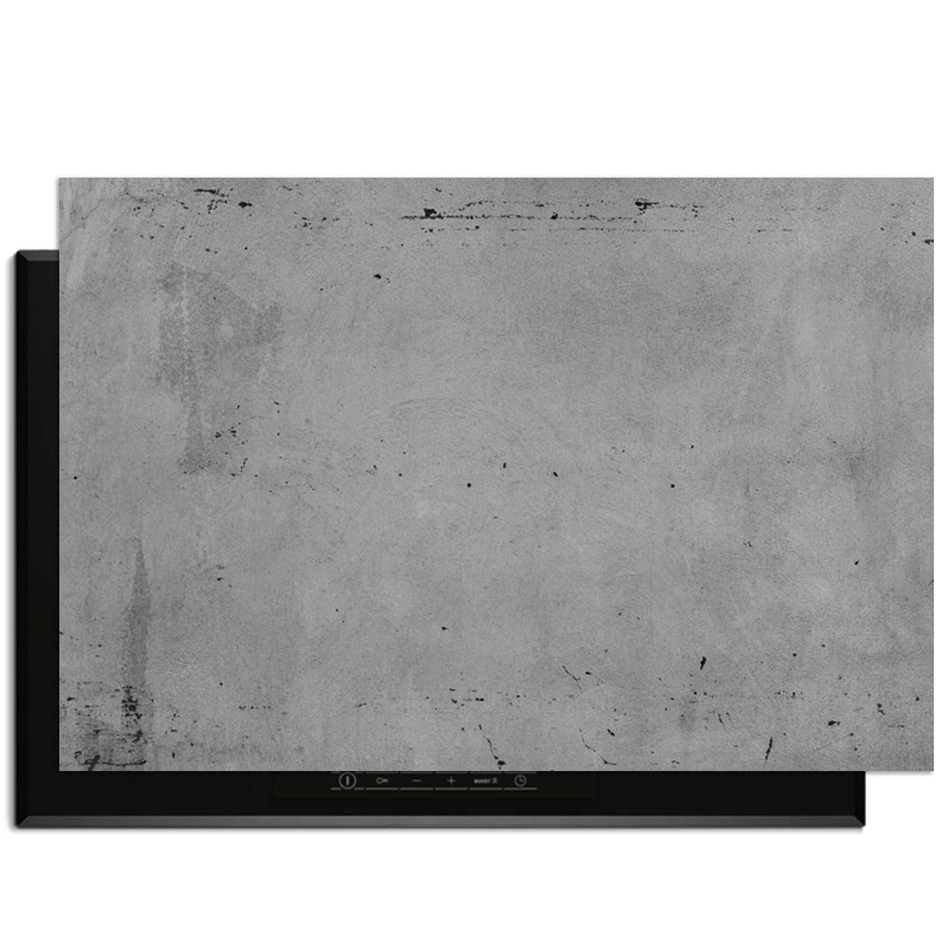 Inductiebeschermer Urban Slate met betonlook design in grijstinten.