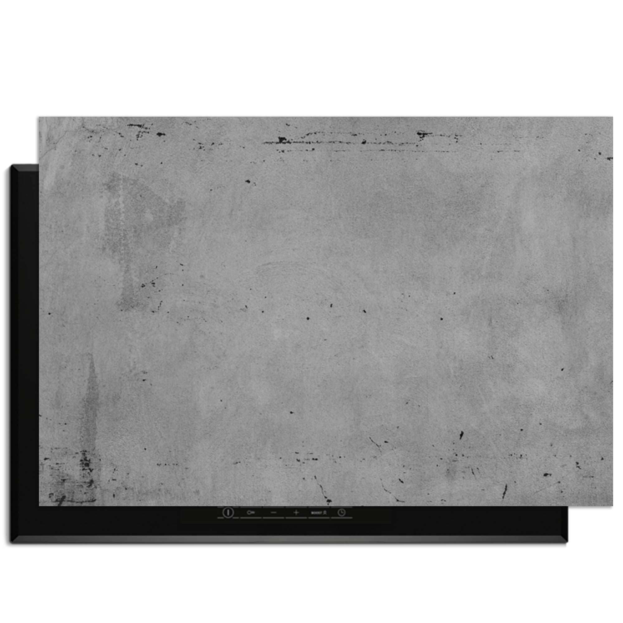 Urban Slate – Inductie Beschermer met betonpatroon voor een moderne keuken uitstraling.