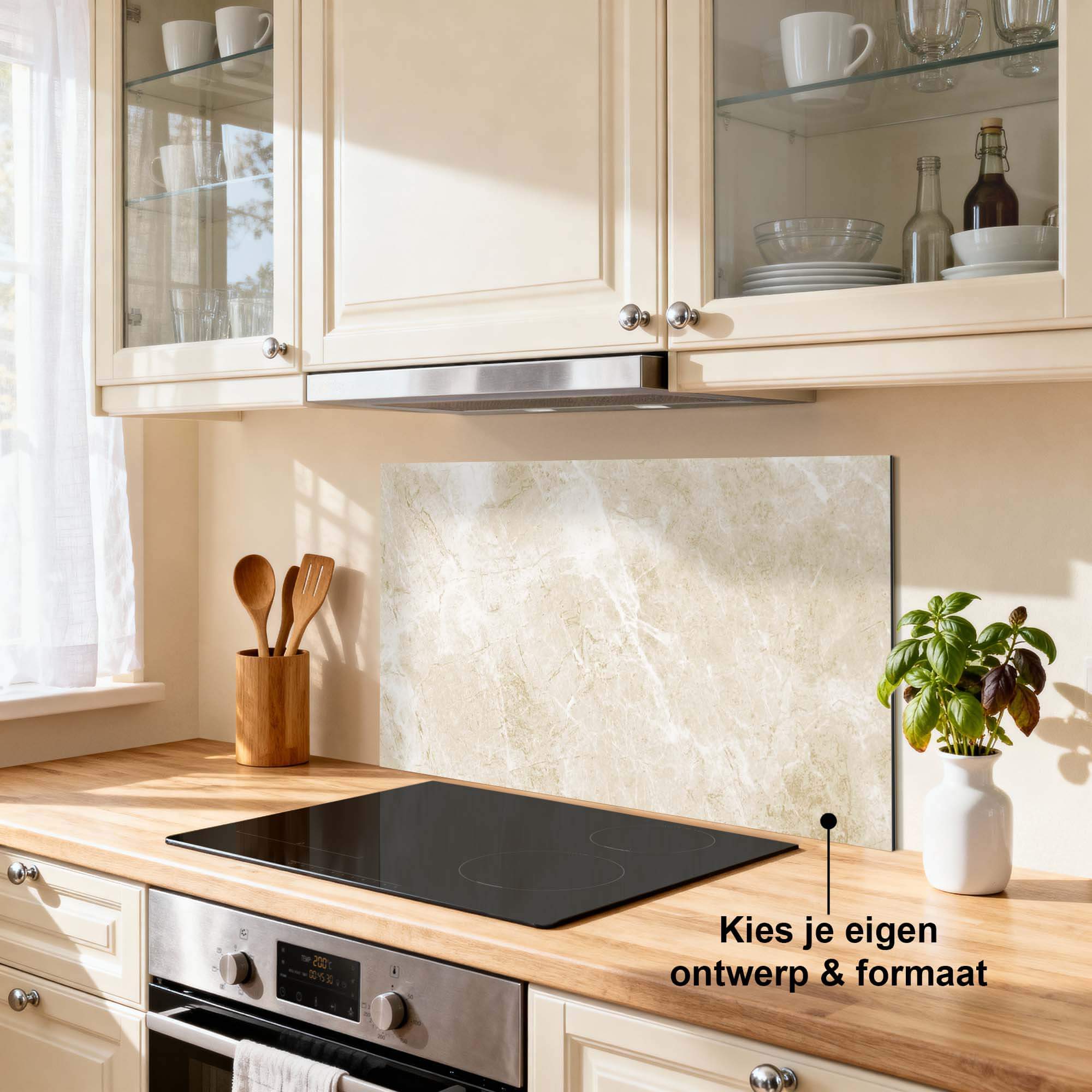Beige Marble Spatscherm