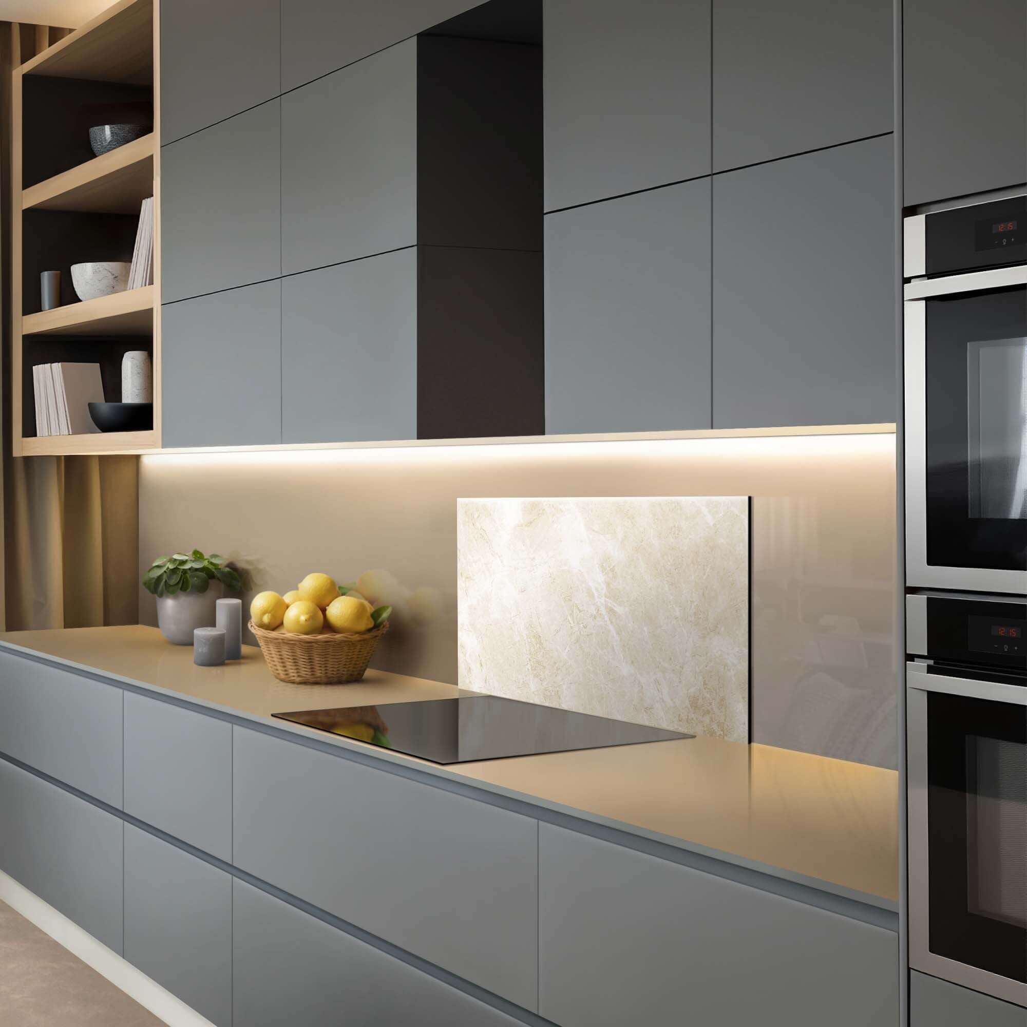 Beige Marble Spatscherm