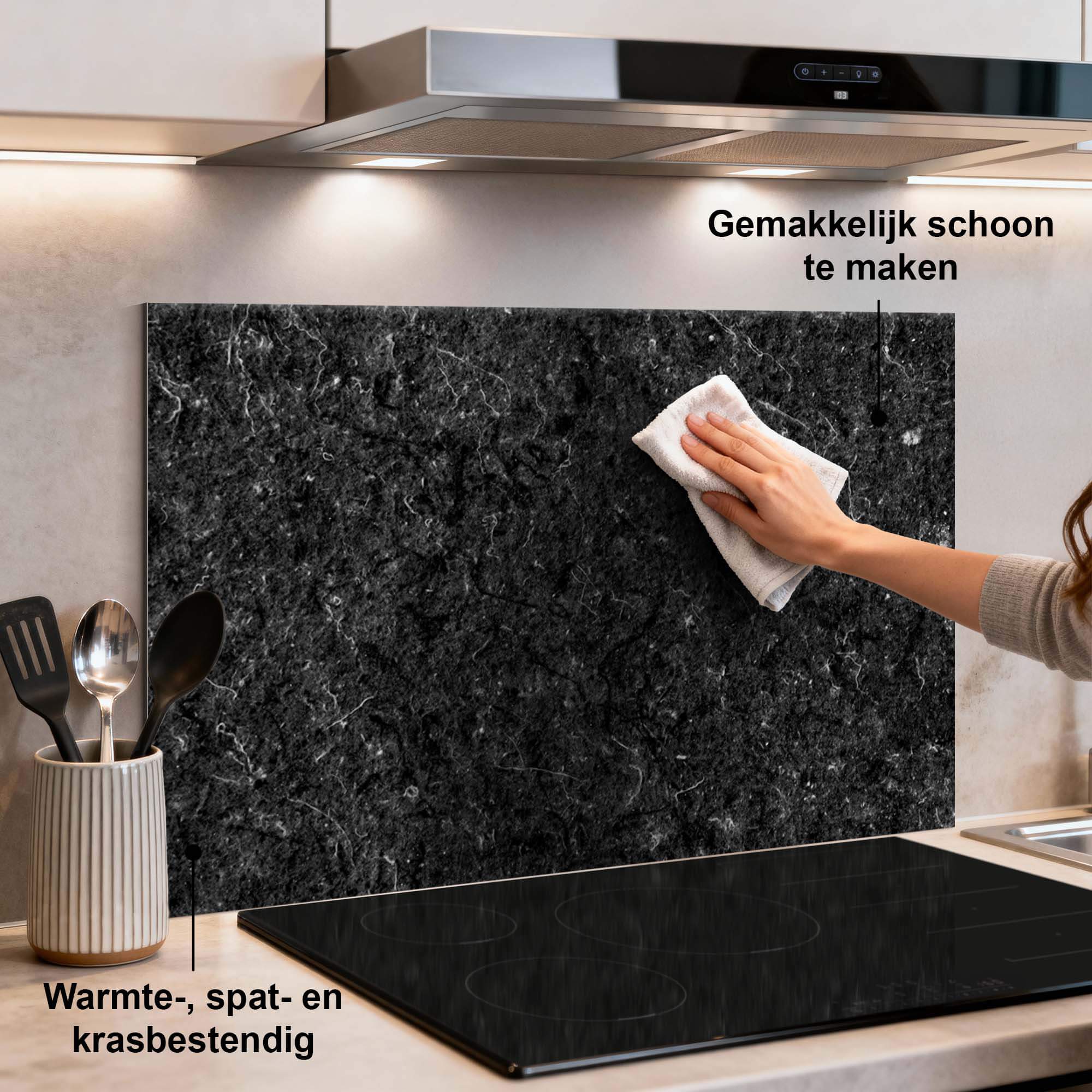 Nero Marble Spatscherm