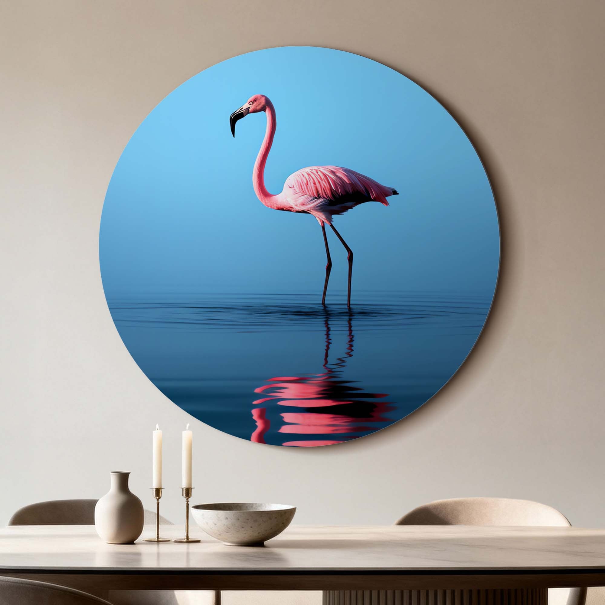 Blush Reflection - Muurcirkel