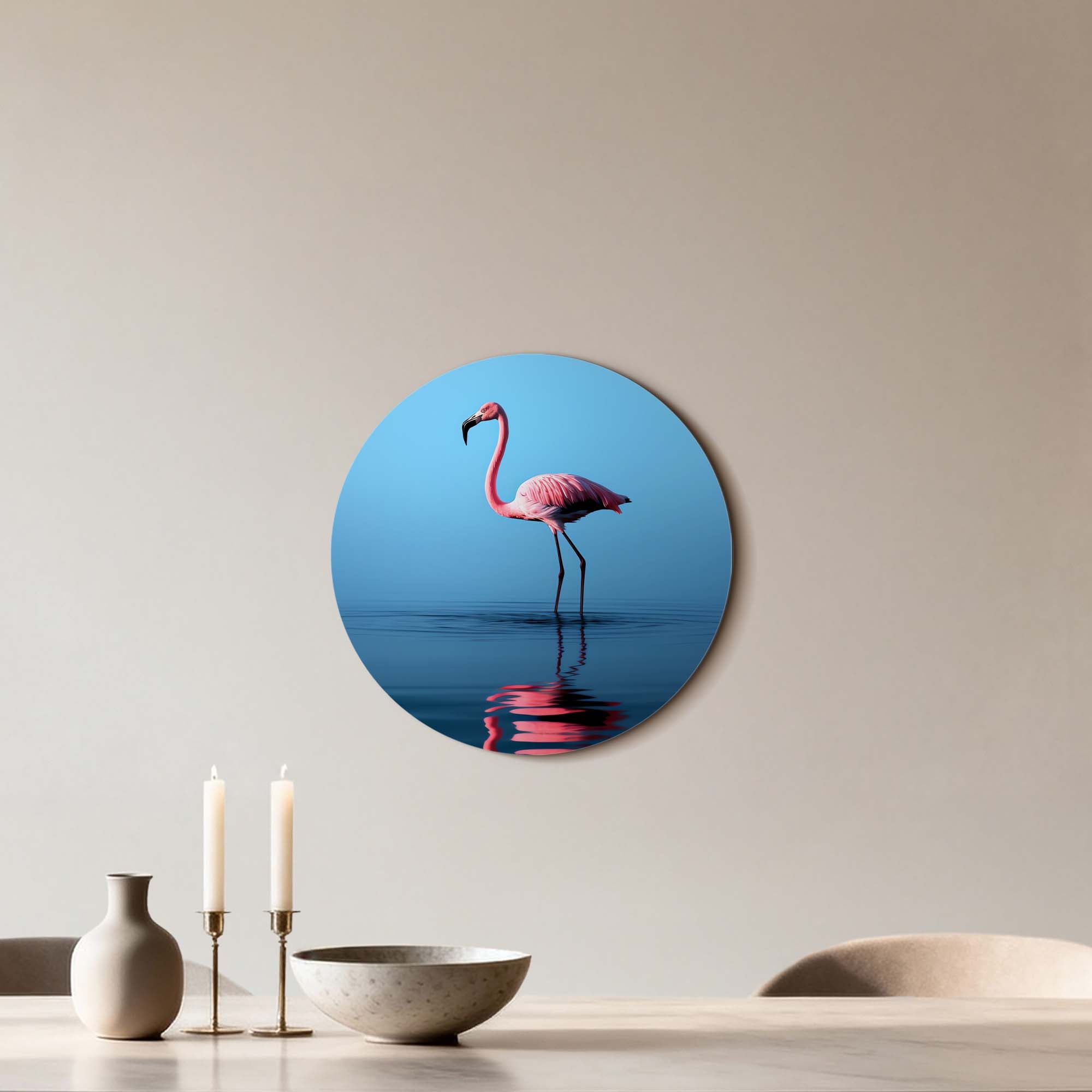 Blush Reflection - Muurcirkel