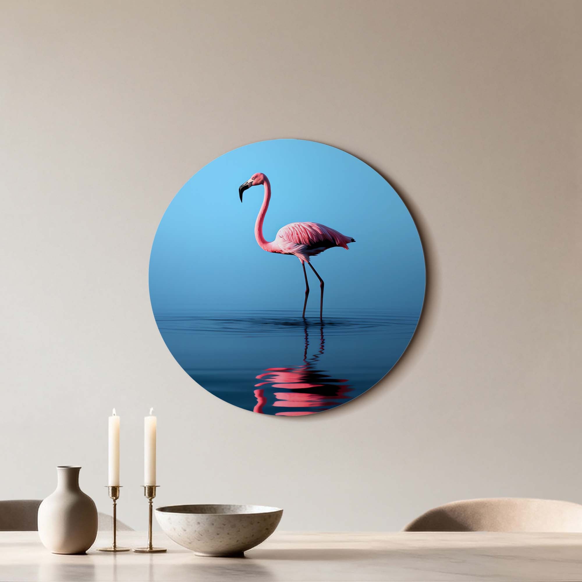 Blush Reflection - Muurcirkel