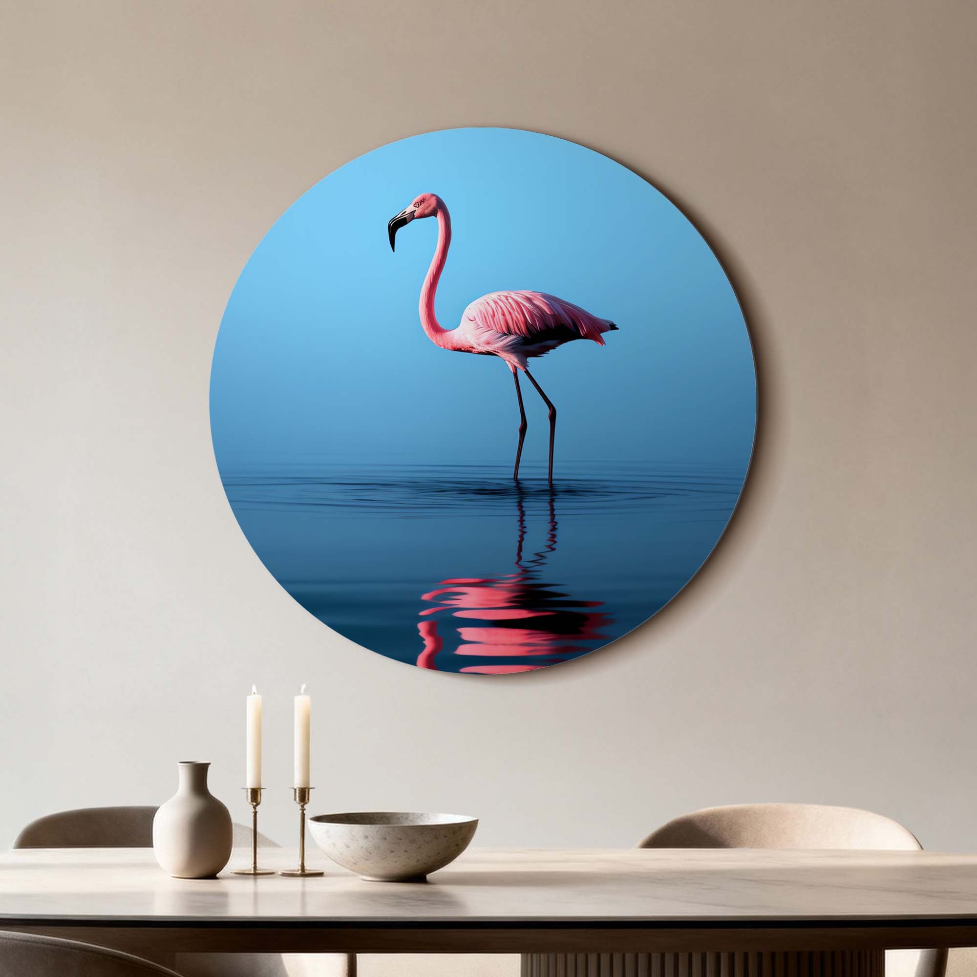 Blush Reflection - Muurcirkel