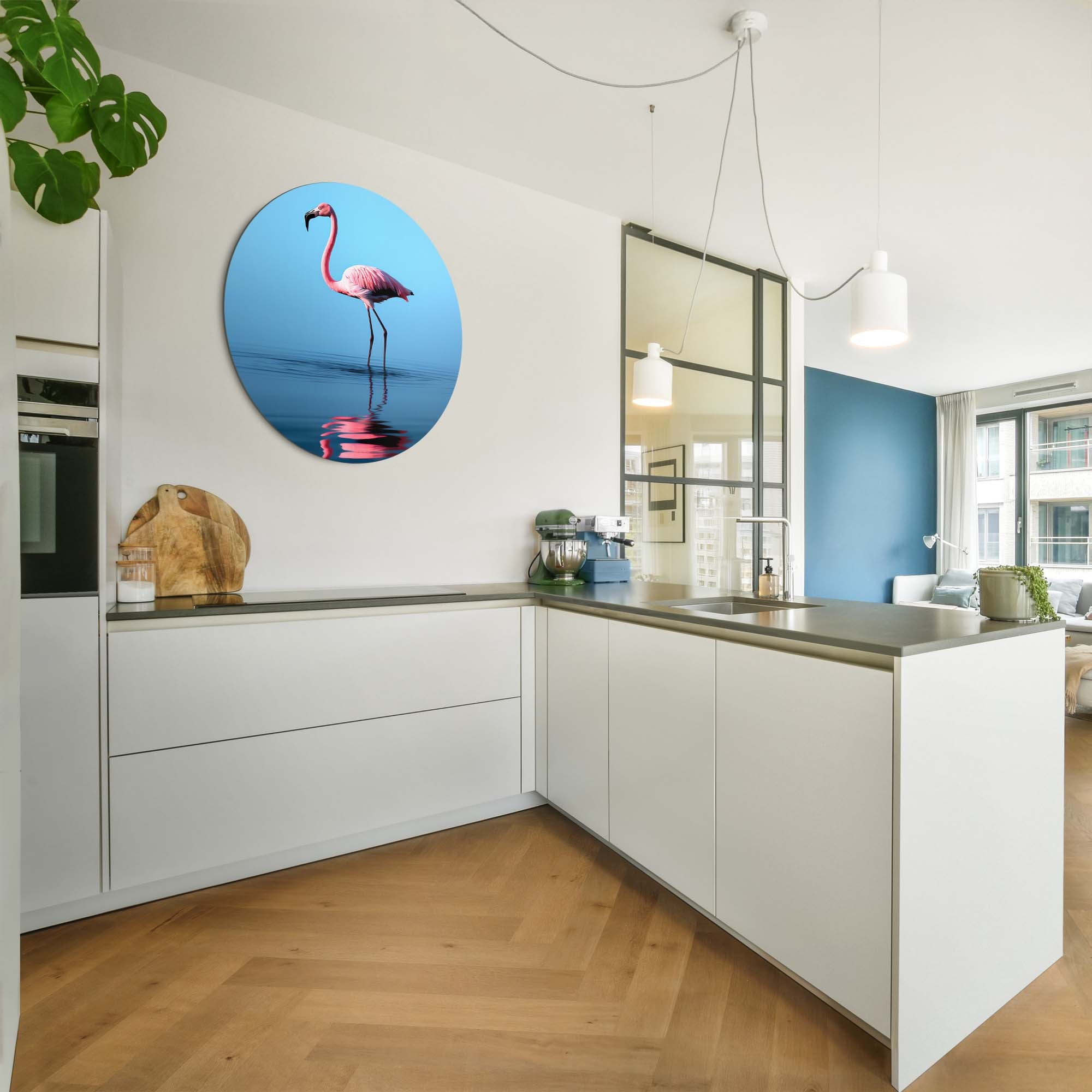 Blush Reflection - Muurcirkel