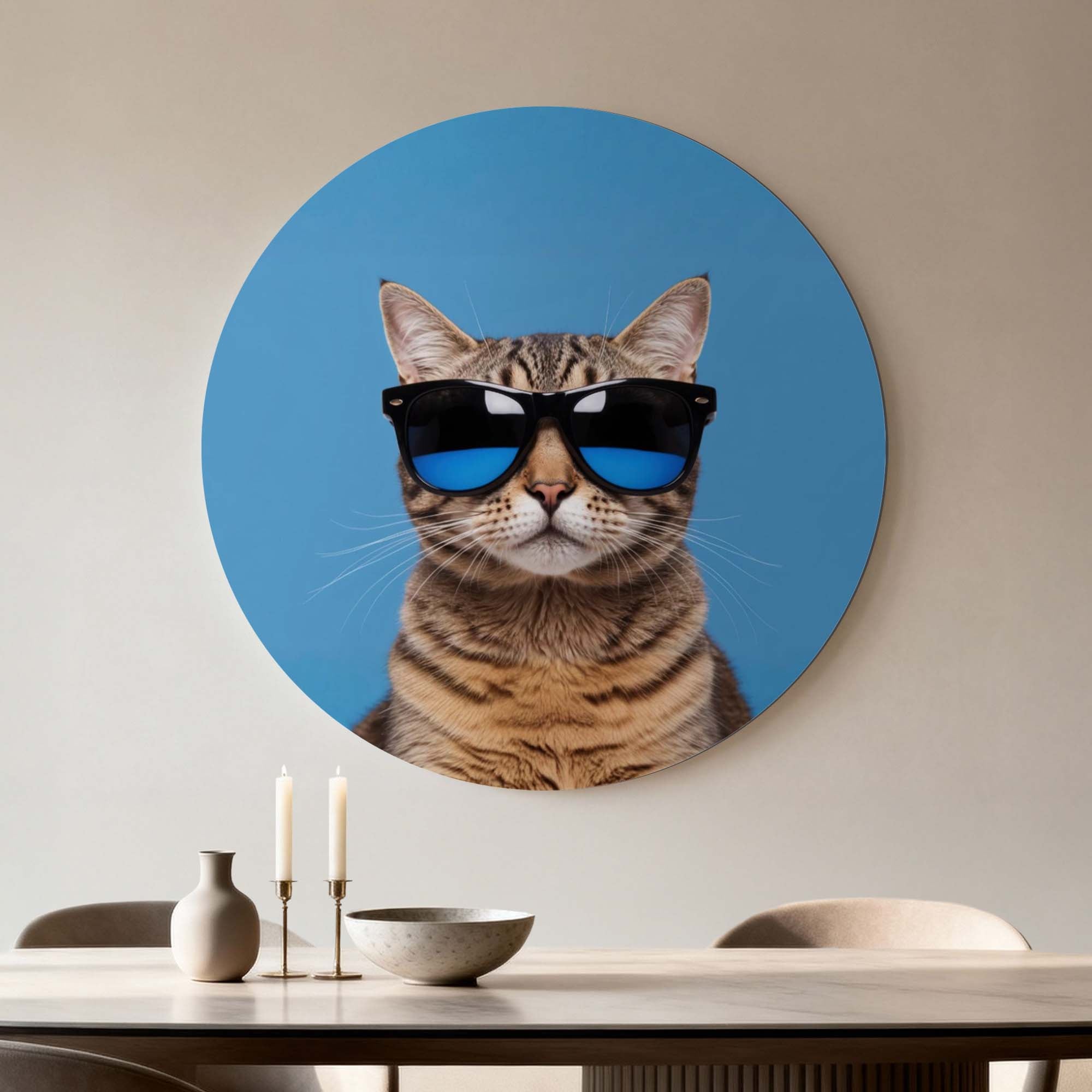 Cool Cat Vibes – Muurcirkel