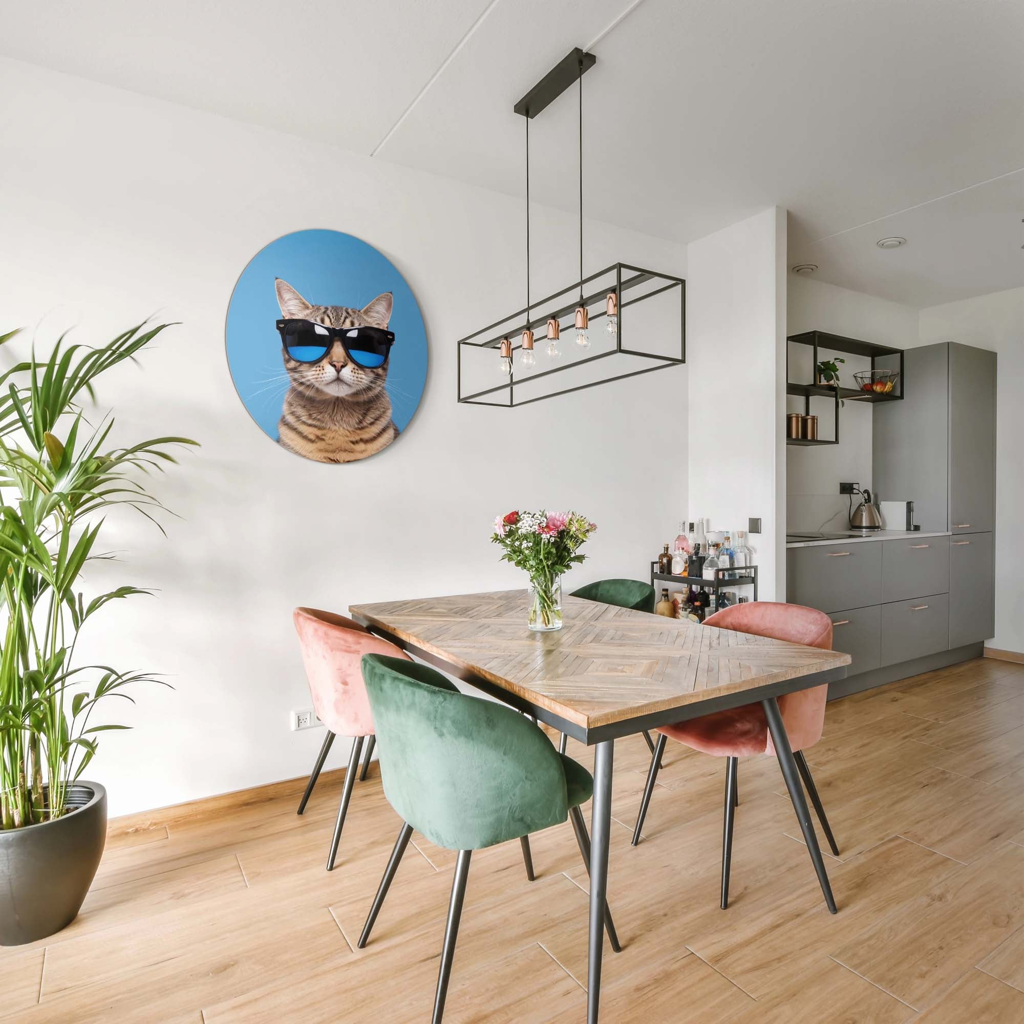 Cool Cat Vibes – Muurcirkel