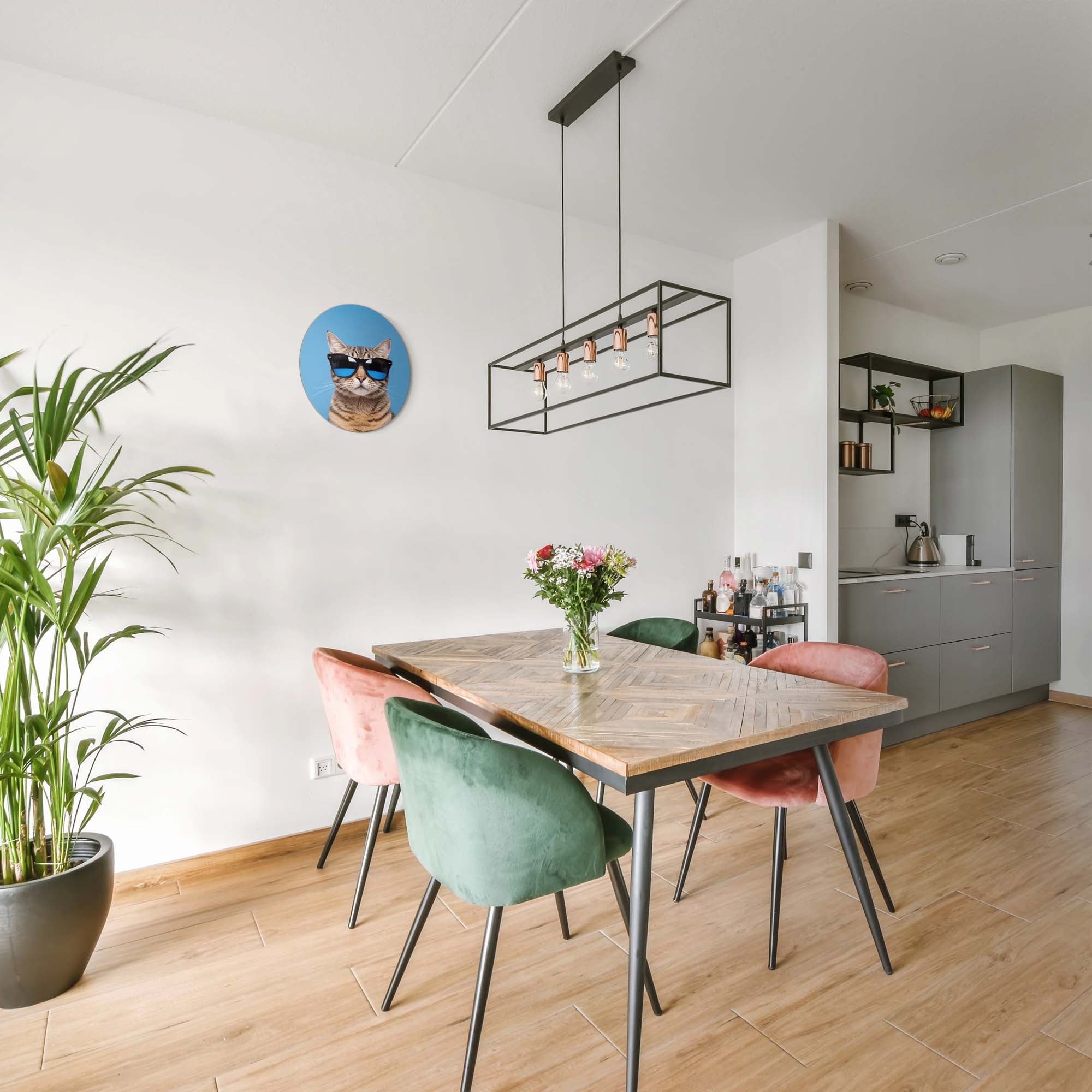 Cool Cat Vibes – Muurcirkel