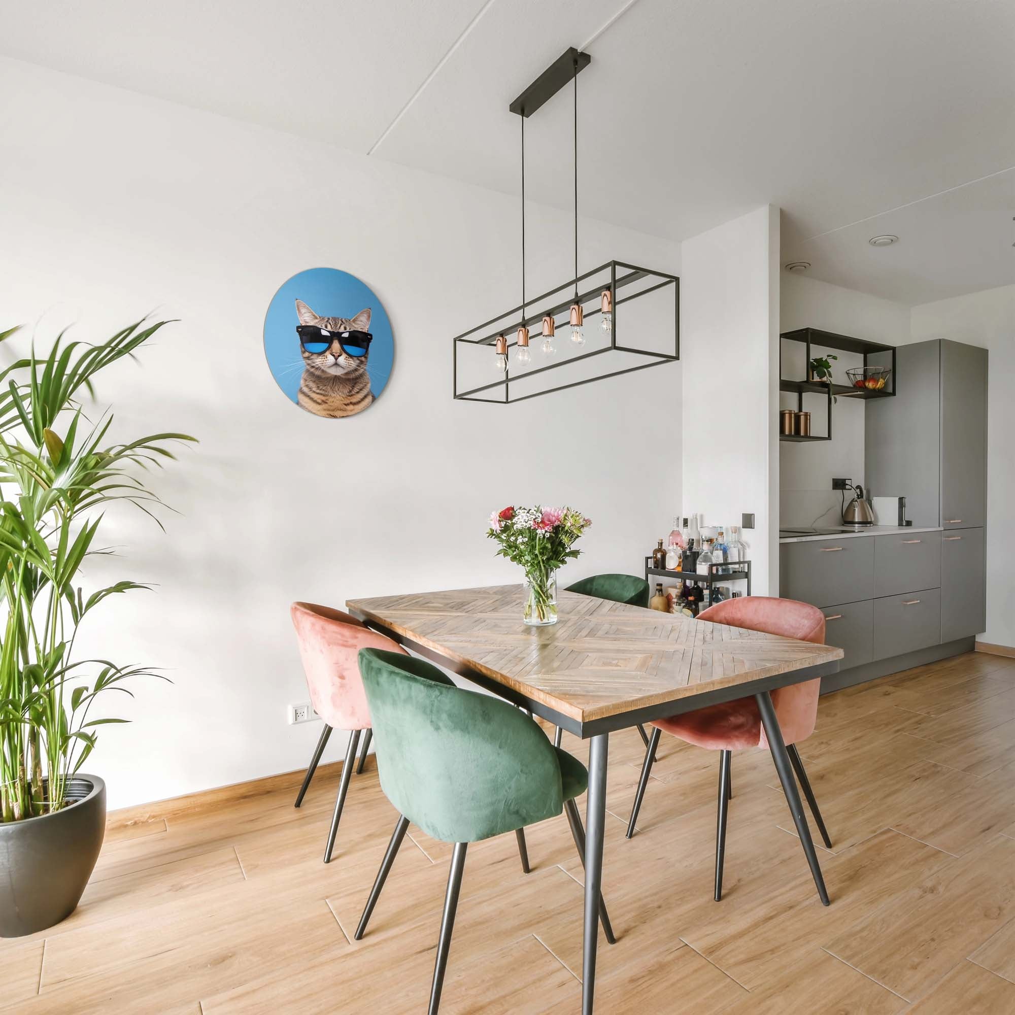 Cool Cat Vibes – Muurcirkel