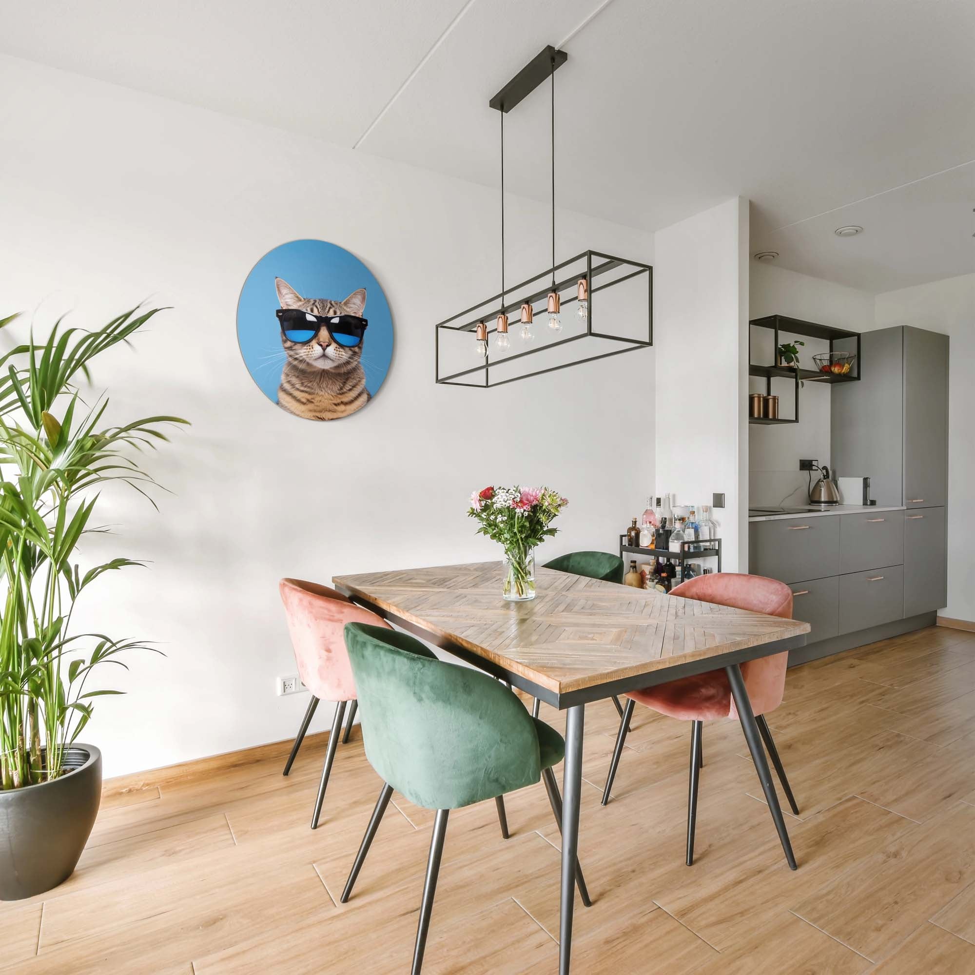 Cool Cat Vibes – Muurcirkel