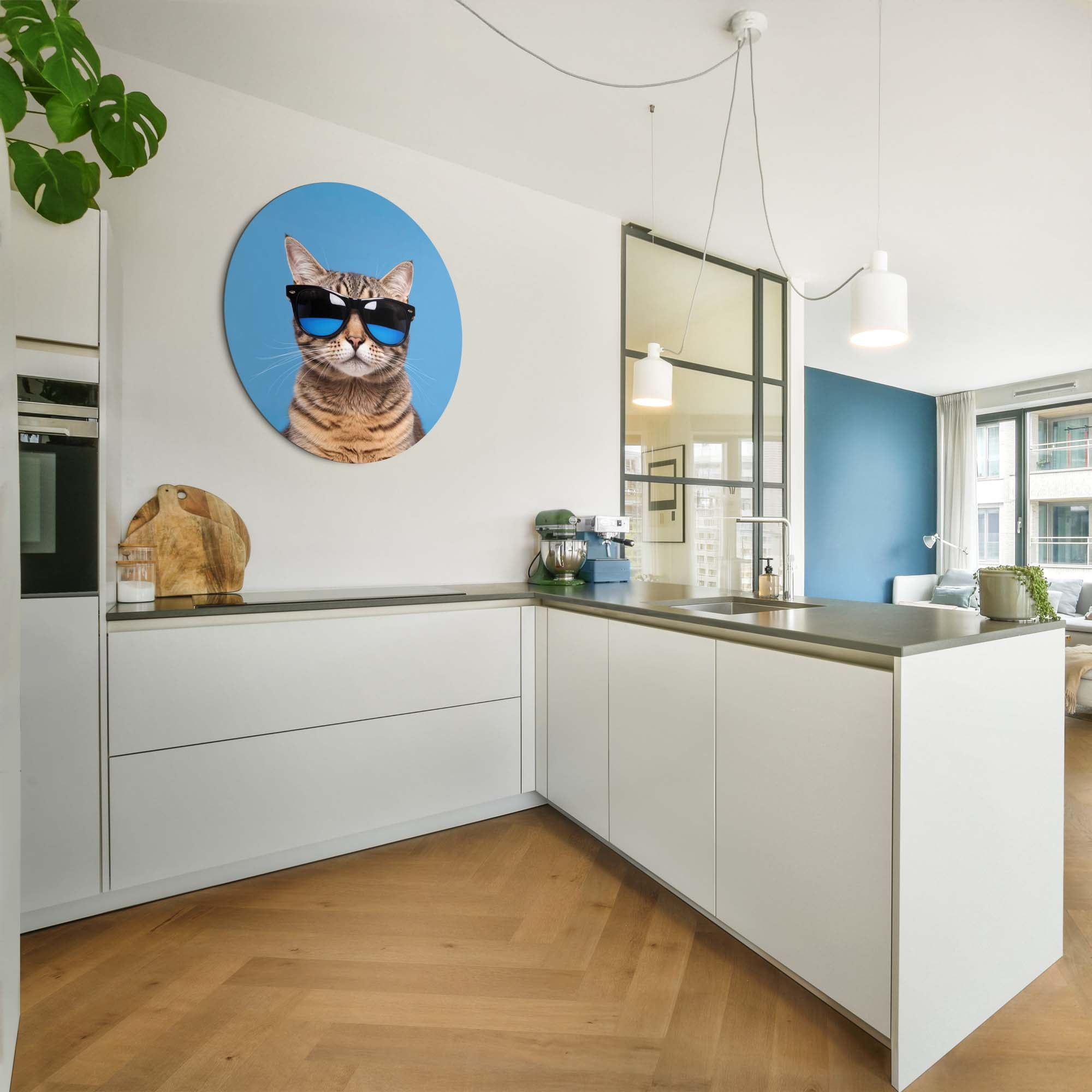 Cool Cat Vibes – Muurcirkel