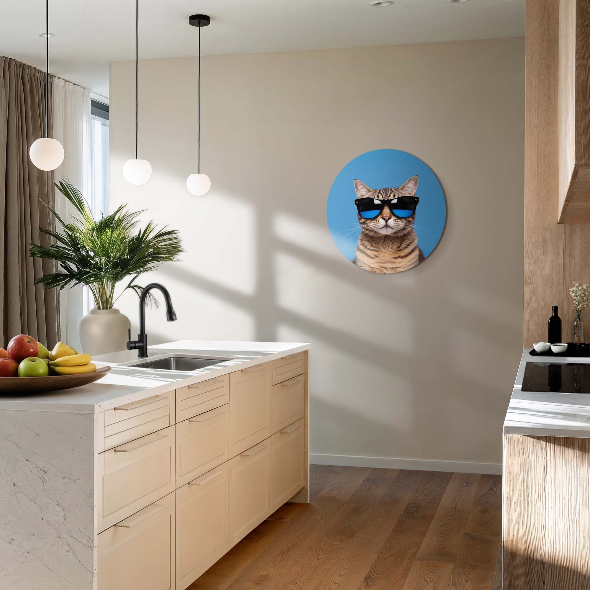 Cool Cat Vibes – Muurcirkel