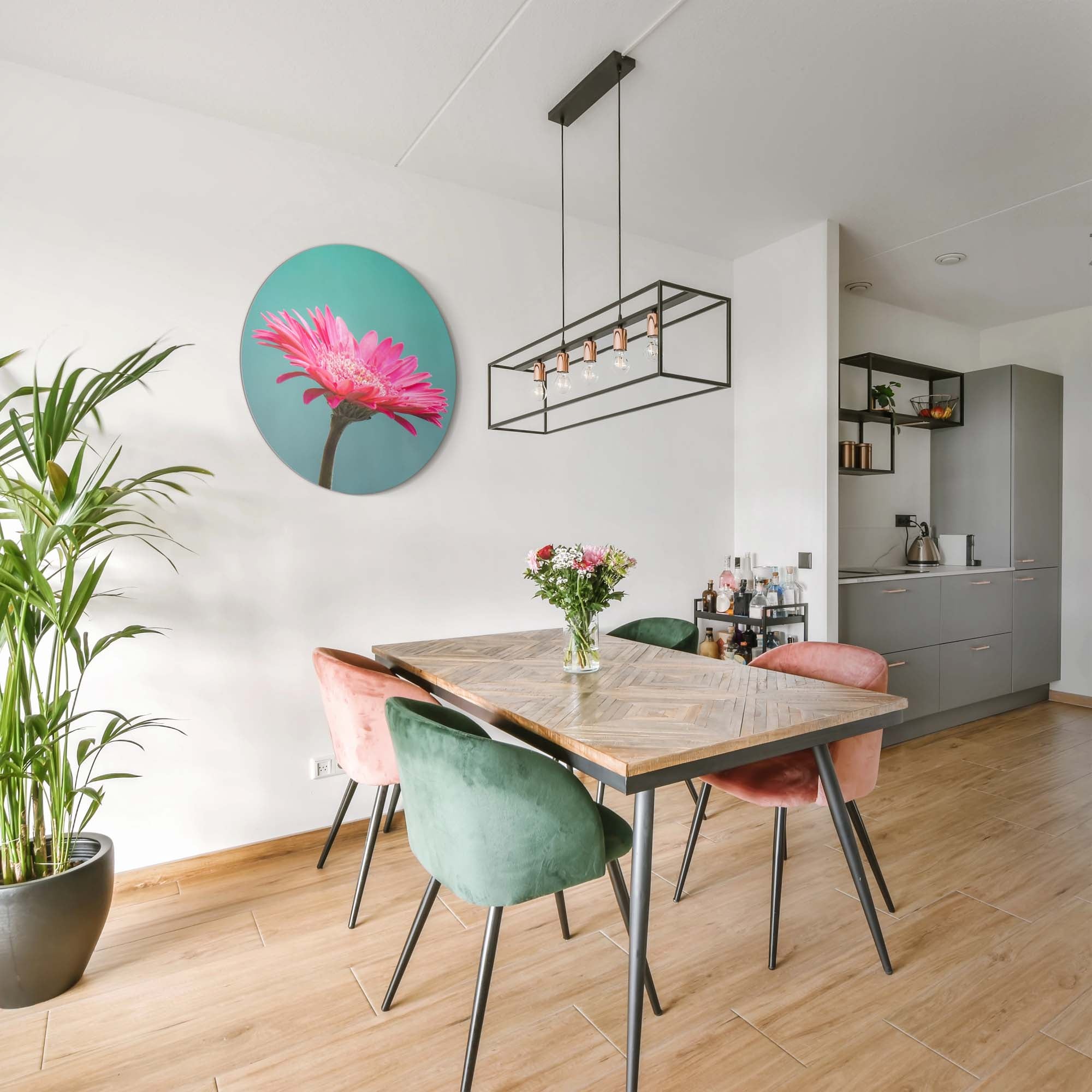 Blush Bloom – Muurcirkel