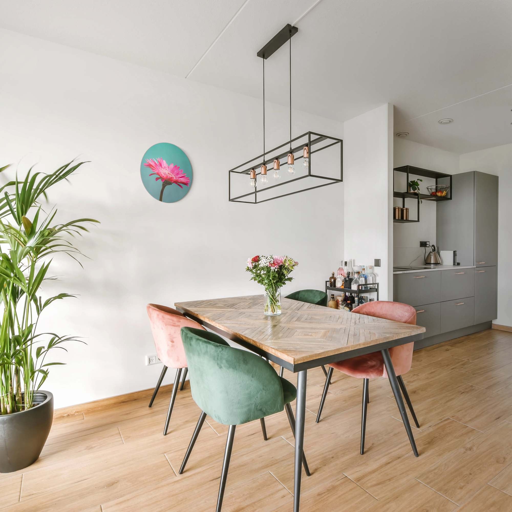 Blush Bloom – Muurcirkel