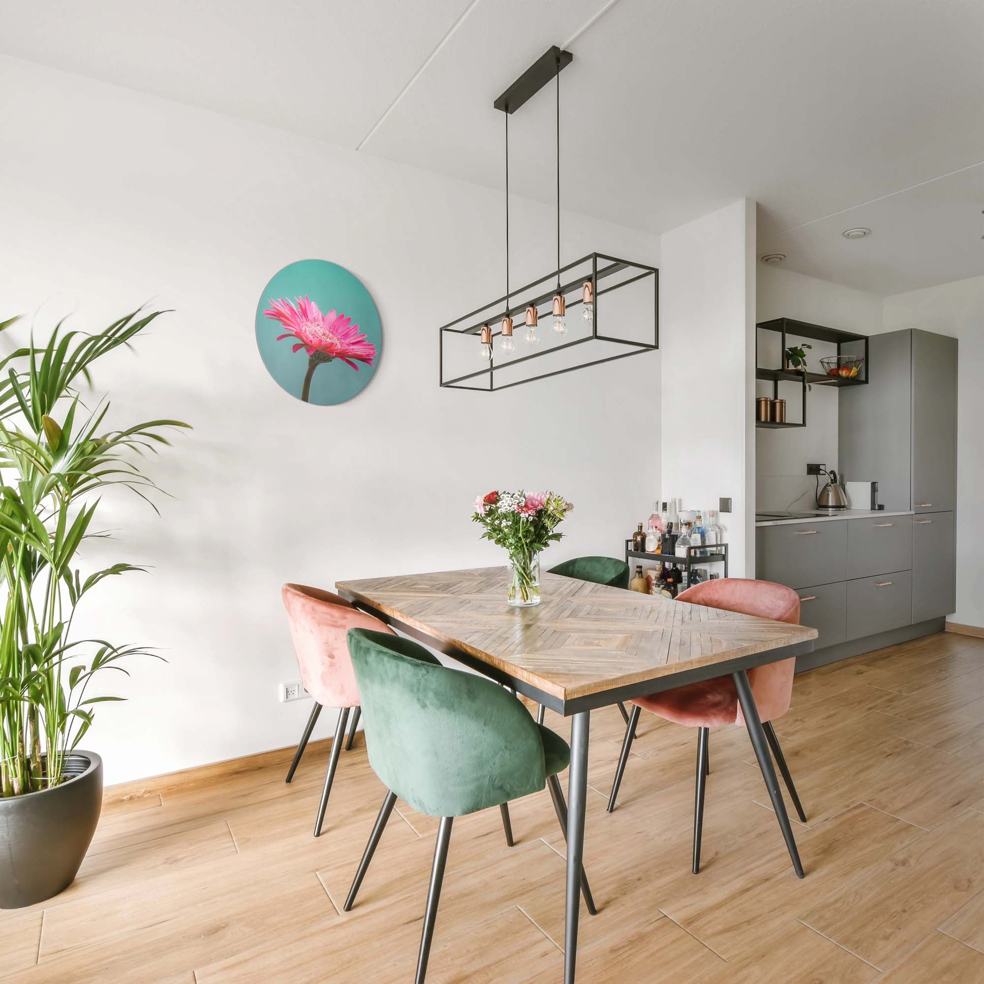 Blush Bloom – Muurcirkel