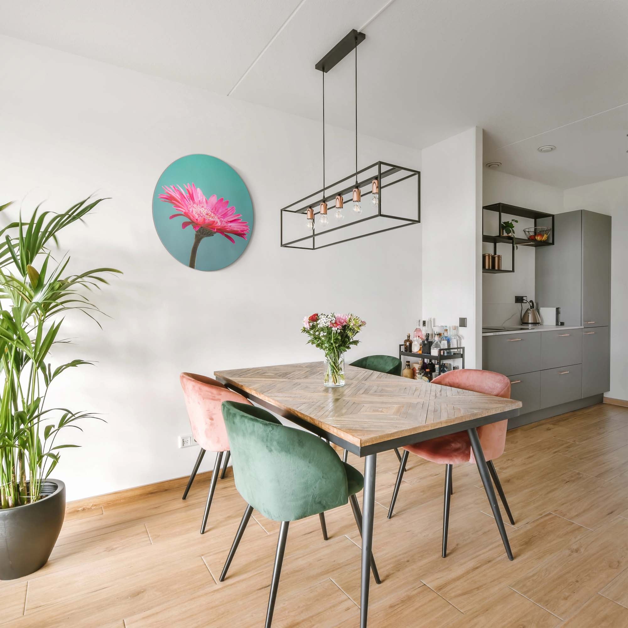 Blush Bloom – Muurcirkel