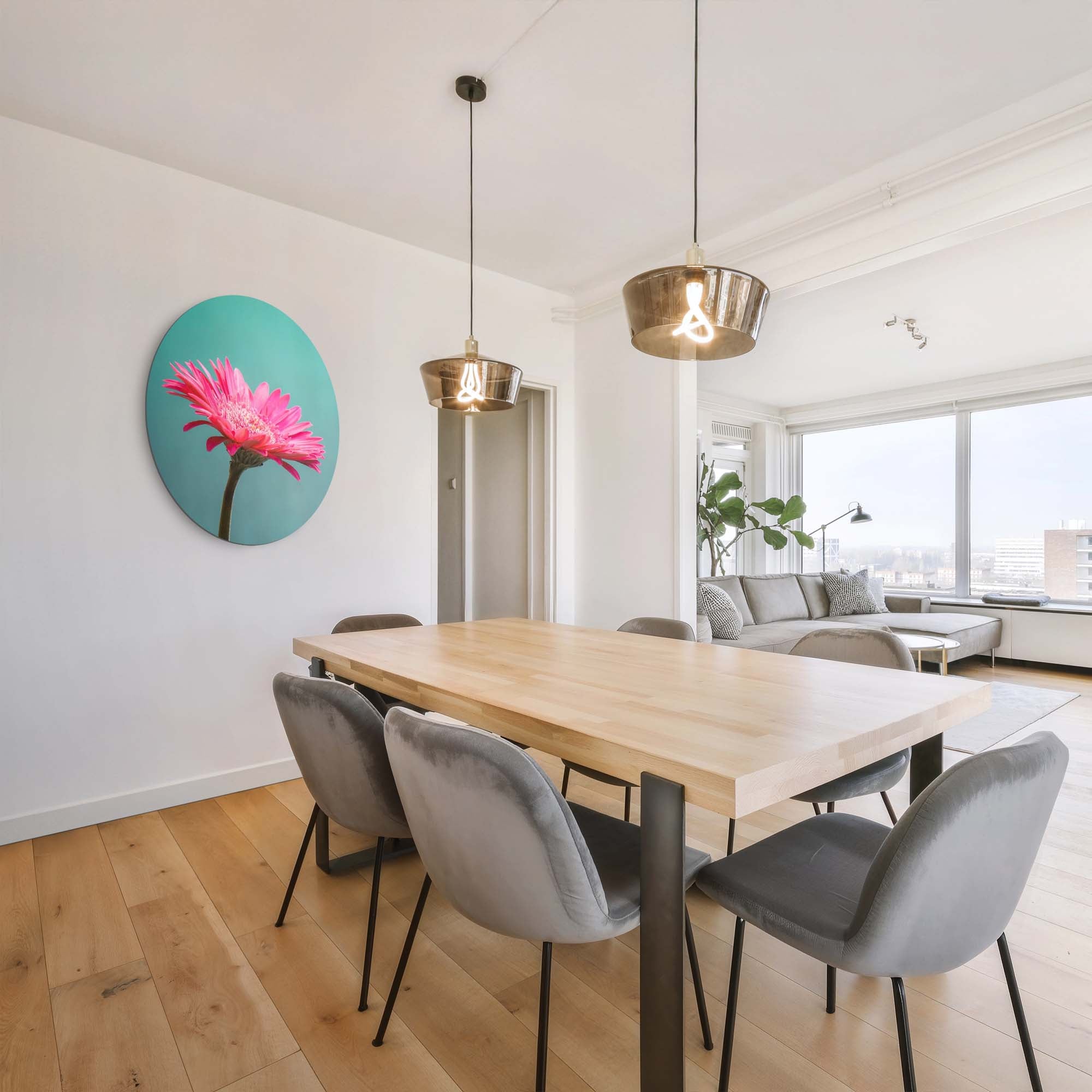 Blush Bloom – Muurcirkel