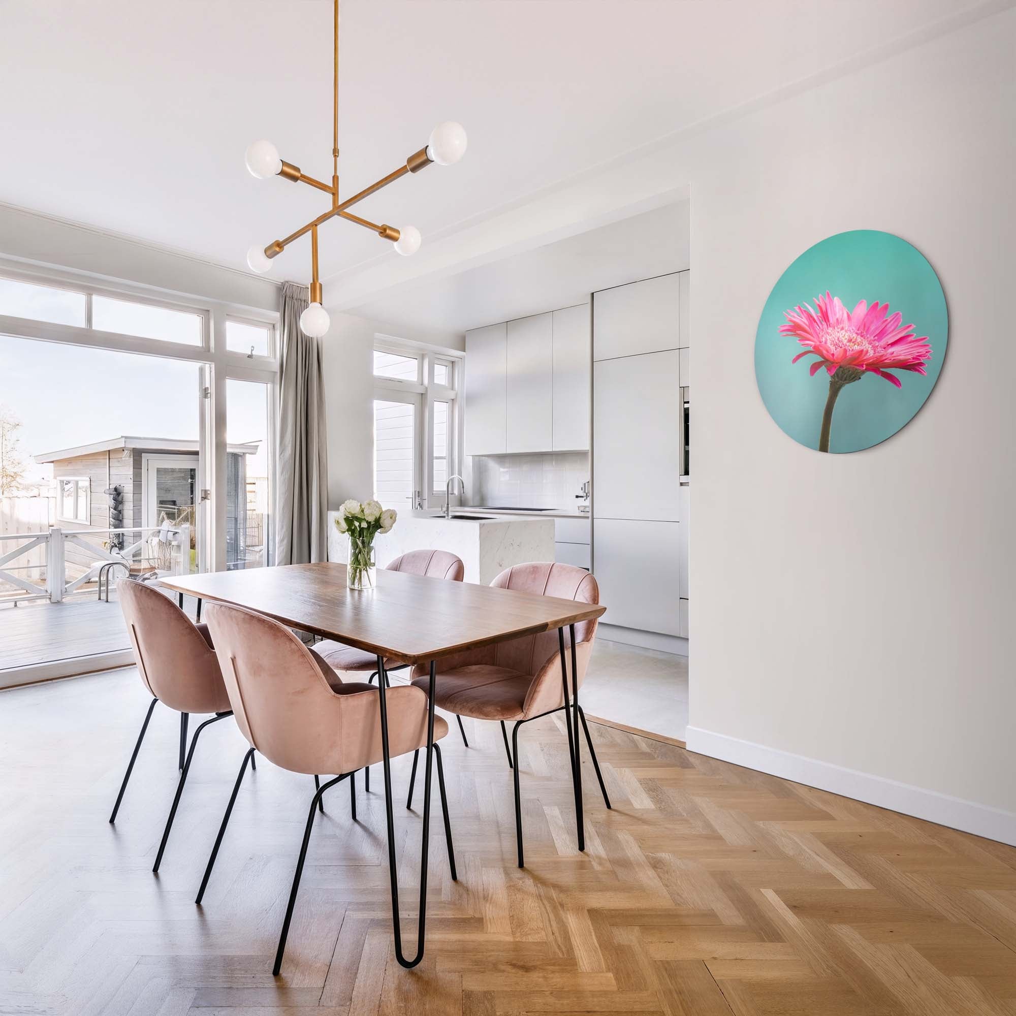 Blush Bloom – Muurcirkel